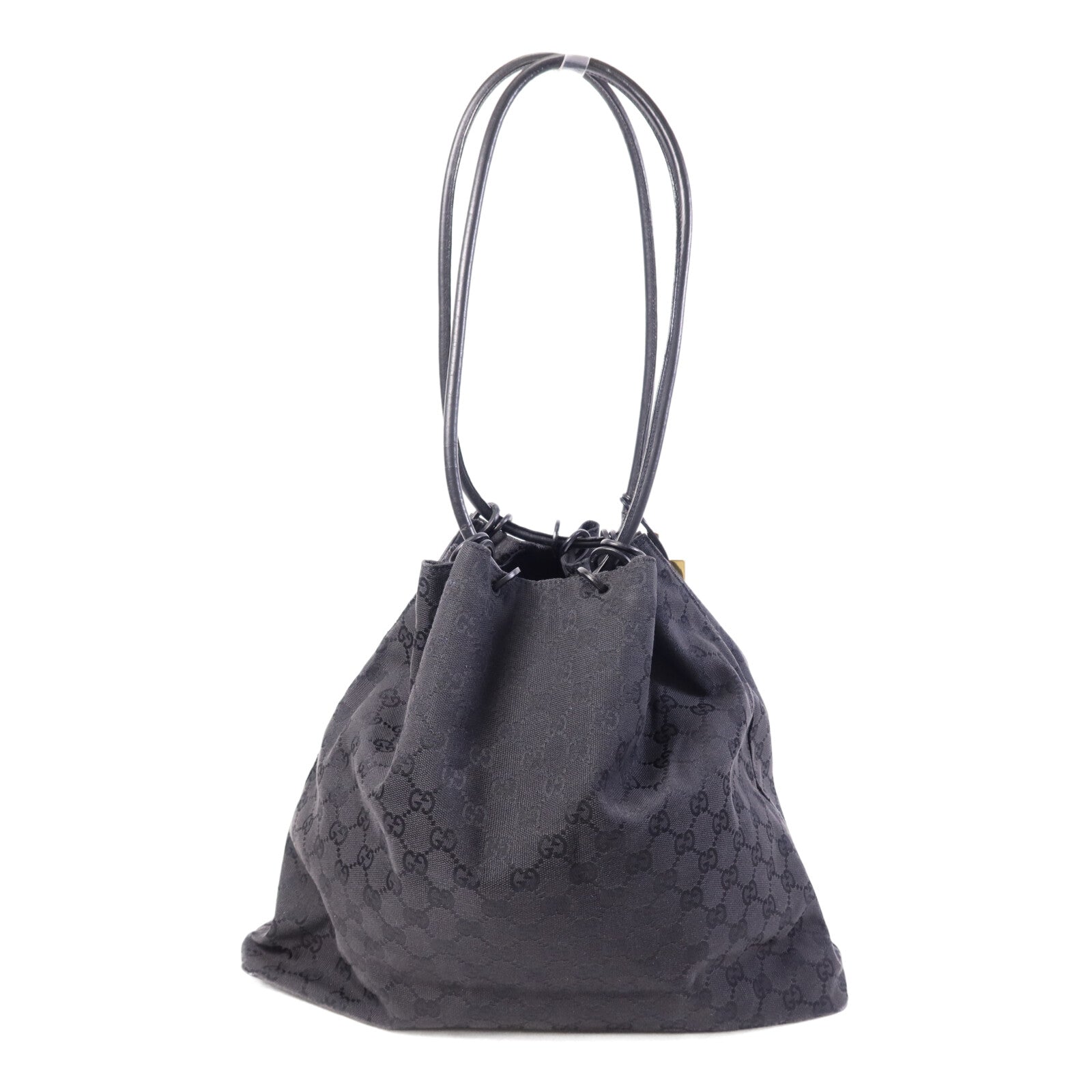 GUCCI 帆布Tote Bag金扣手挽袋