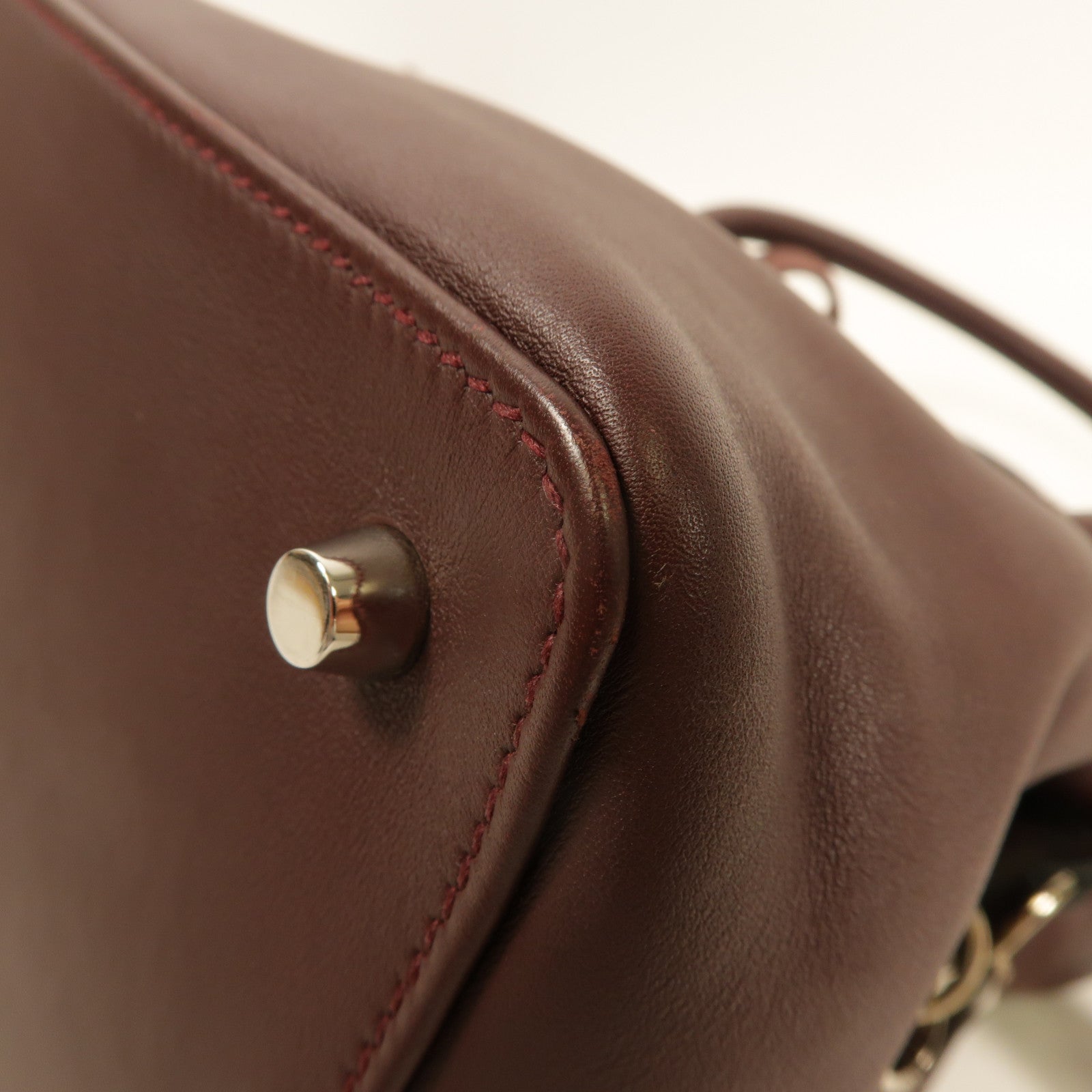 HERMES Swift皮革Tool Box 20手挽肩背兩用袋Prune