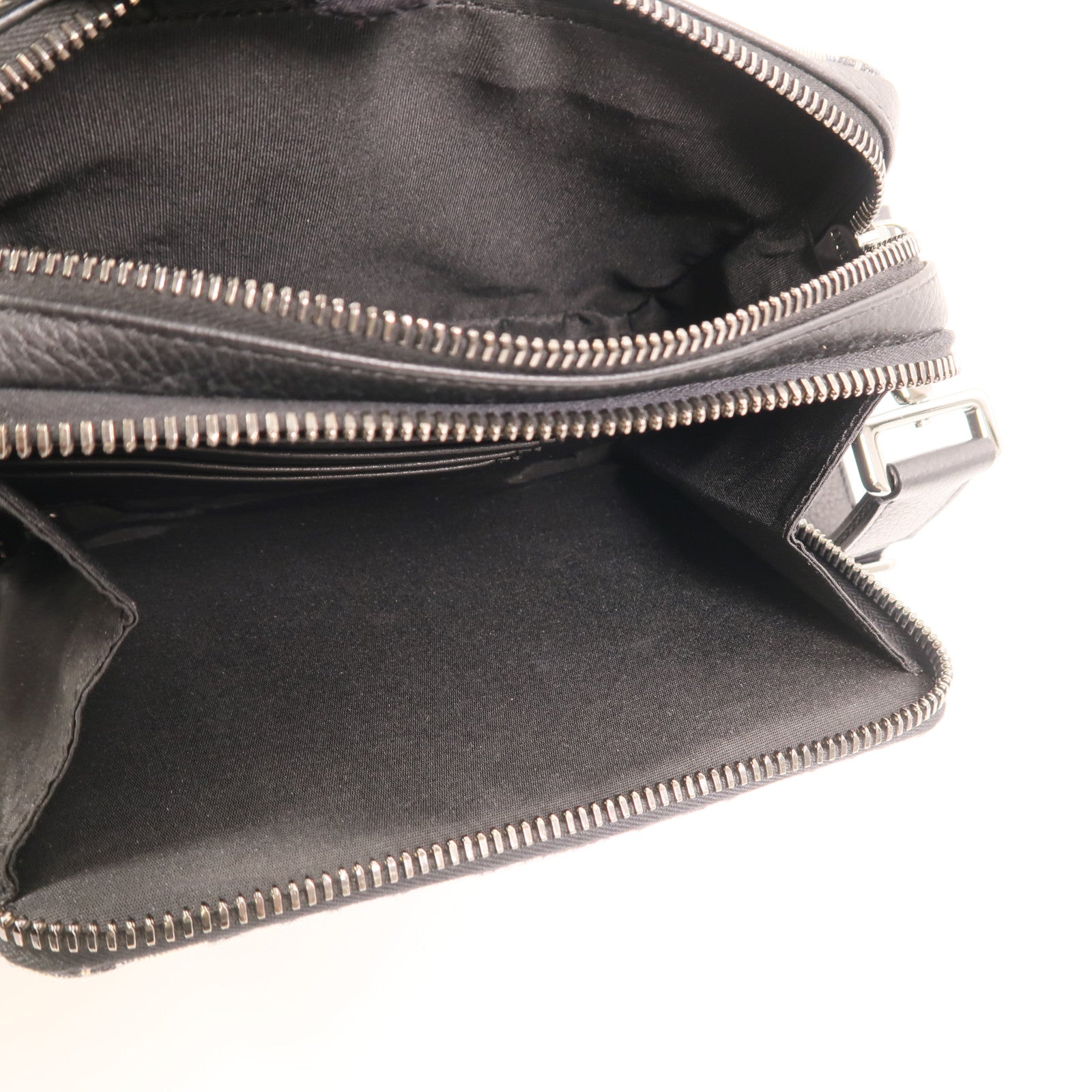Dior 帆布Oblique Zipped Pouch With Strap銀扣肩背袋