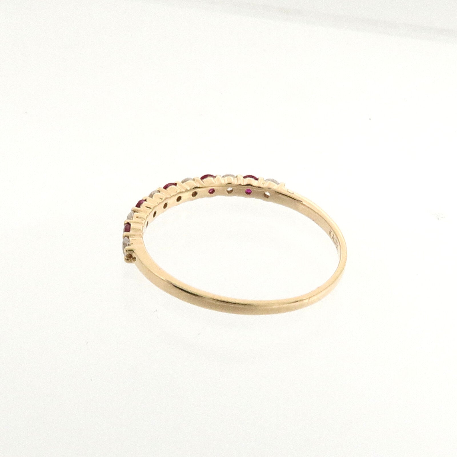 JEWELRY 18K玫瑰金Ruby Diamond Ring紅寶石鑽石戒指