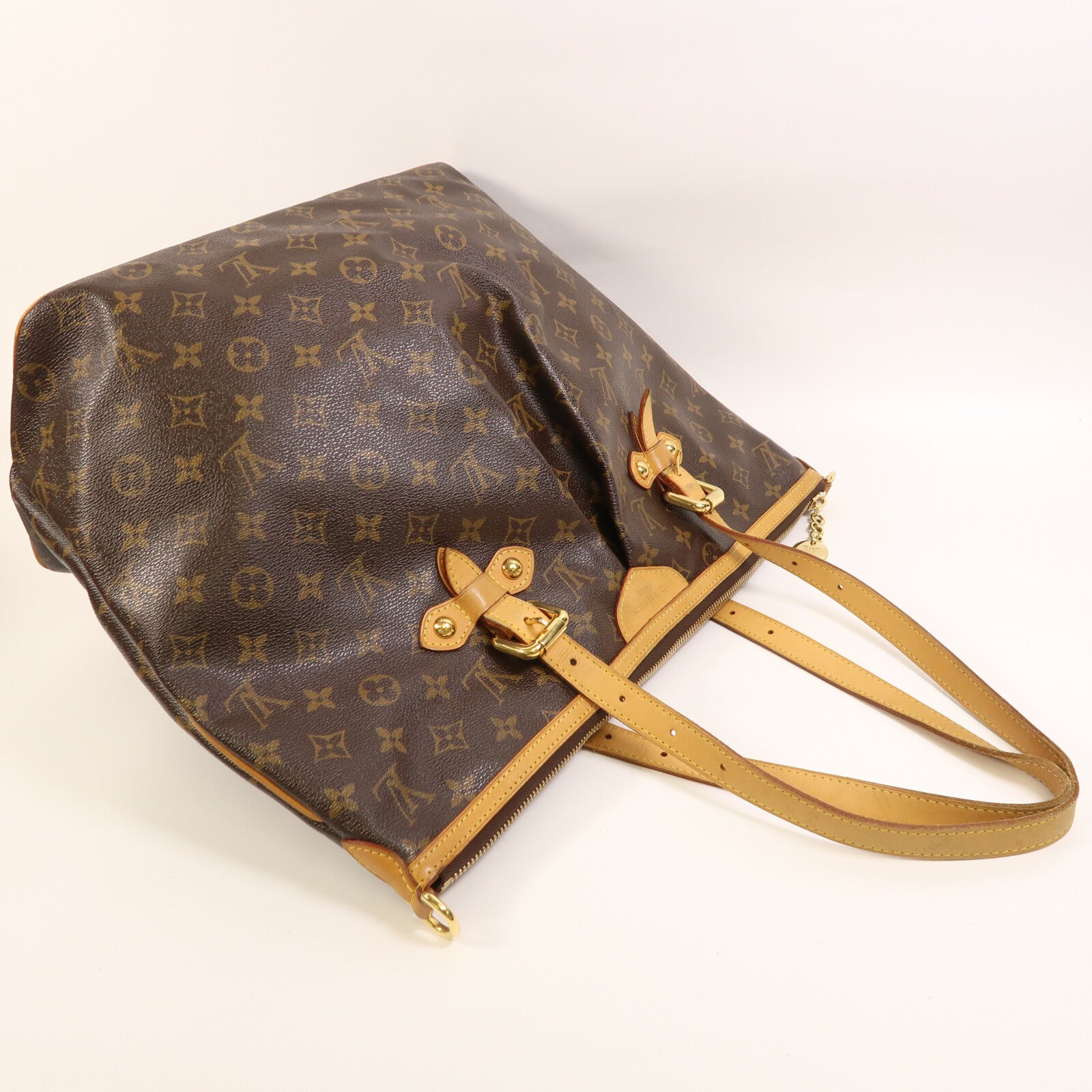 LOUIS VUITTON 【激減優惠】Monogram Palermo GM金扣手挽肩背兩用袋棕色