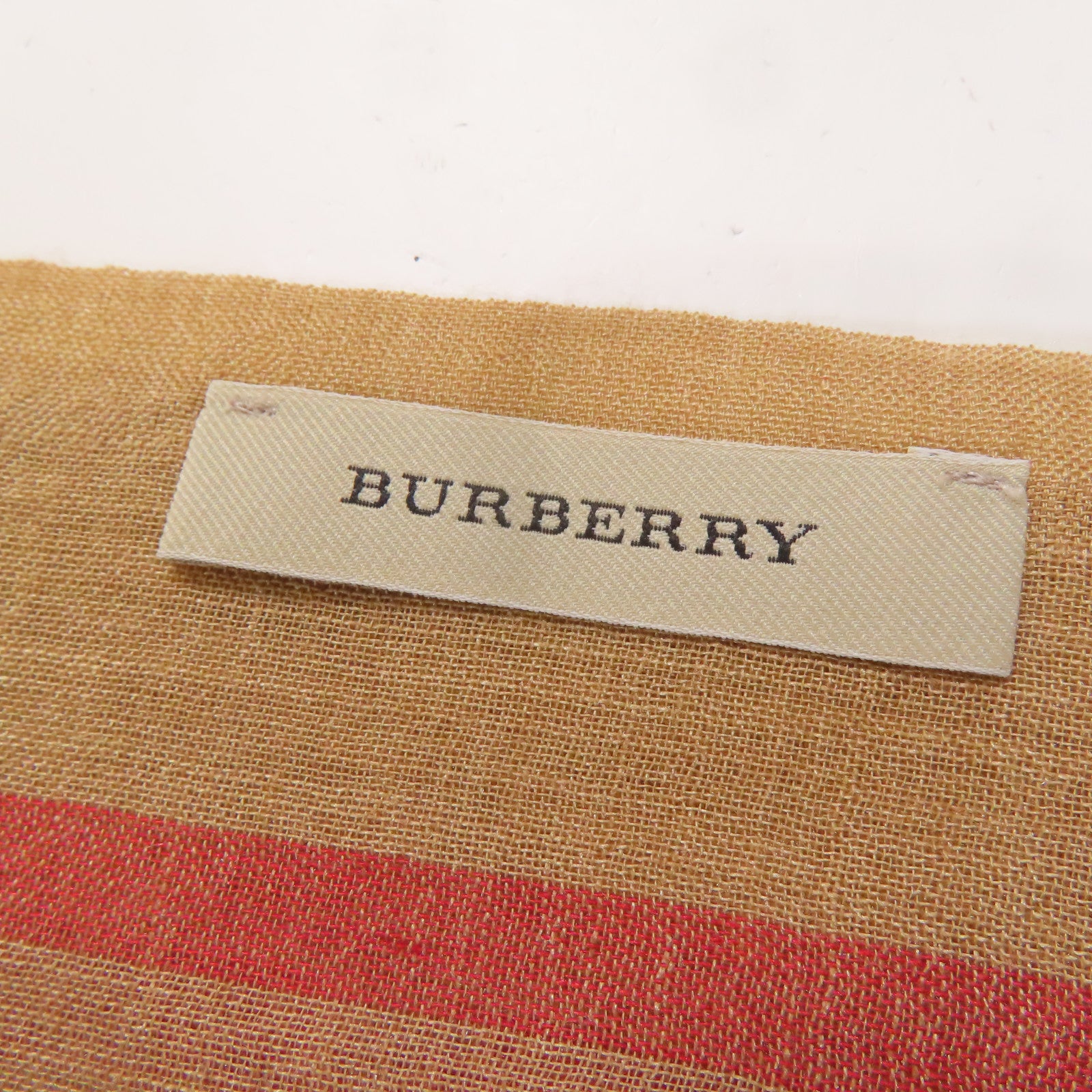 BURBERRY 羊毛/絲質Scarf 220x70cm圍巾米色