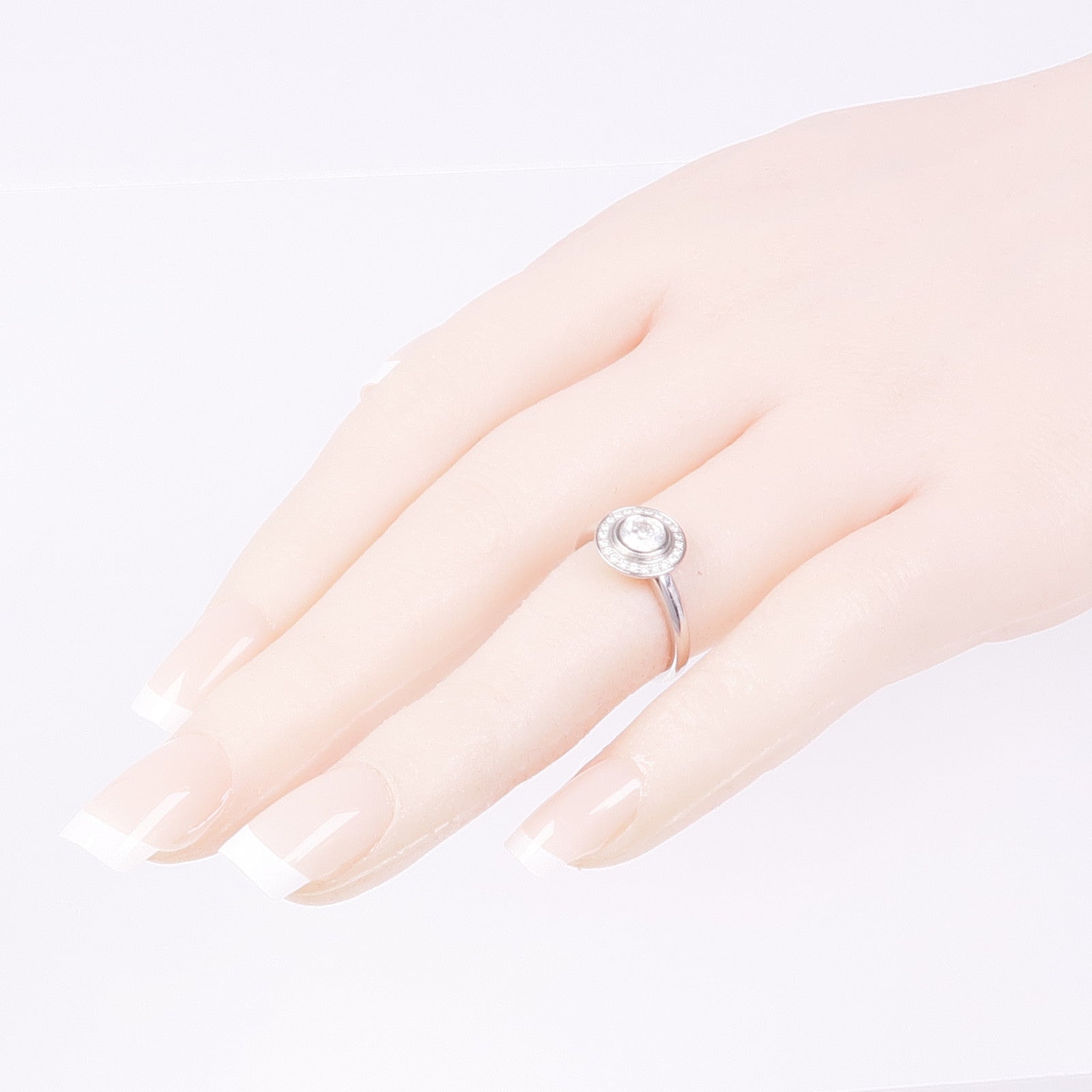 CARTIER 【激減優惠】PT950鉑金D'Amour Diamond Ring Engagement鑽石戒指Cartier#50/US#5.25