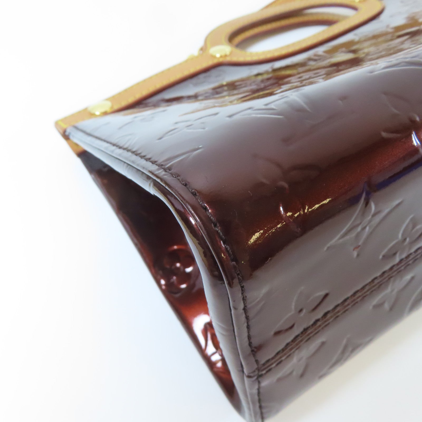 LOUIS VUITTON Vernis Roxbury Drive Violeta金扣手挽肩背兩用袋紅色