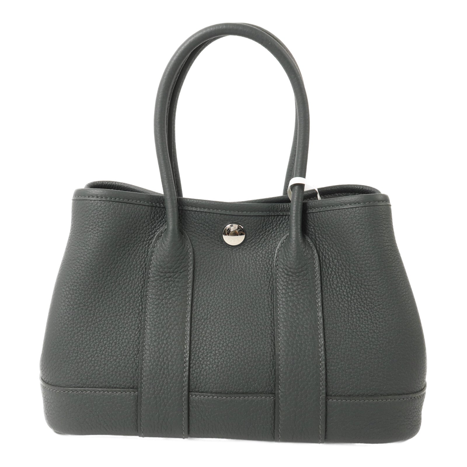HERMES Negonda皮革Mini Garden Party手挽袋Vert Mangrove