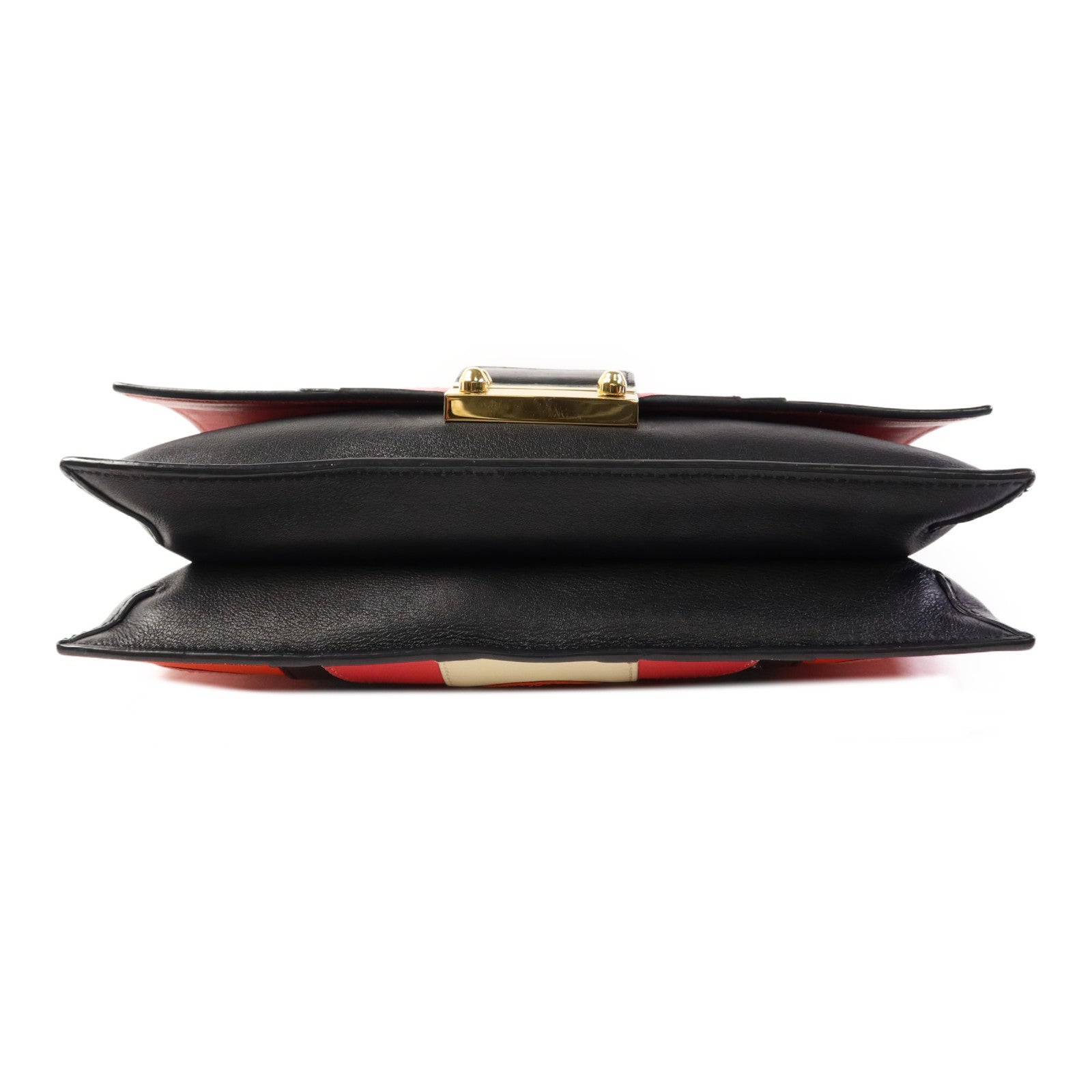 Valentino 牛皮皮革Chain Shoulder金扣手挽肩背兩用袋