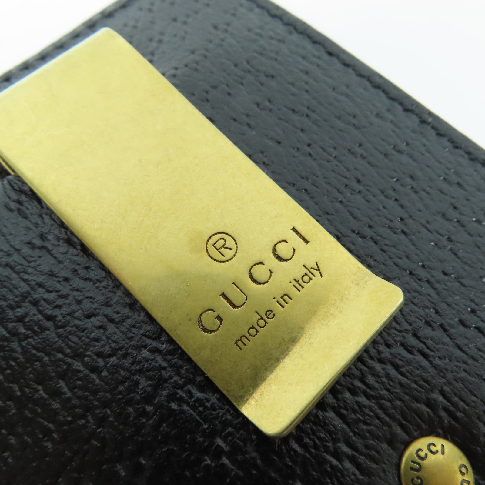 GUCCI GHW GG Marmont Card Case 436022 DJ20T 1000 Calfskin