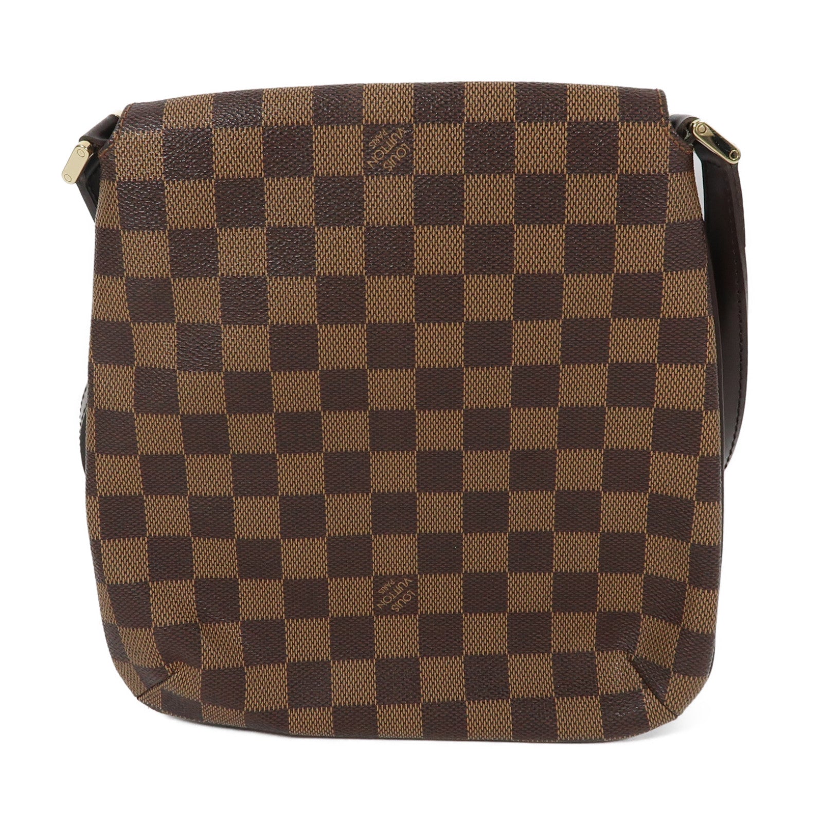LOUIS VUITTON Damier Musette Salsa金扣肩背袋啡色