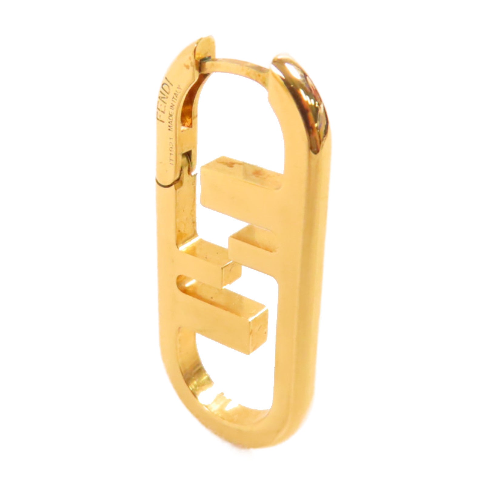 FENDI 金屬Small O'Lock Earrings金扣耳環