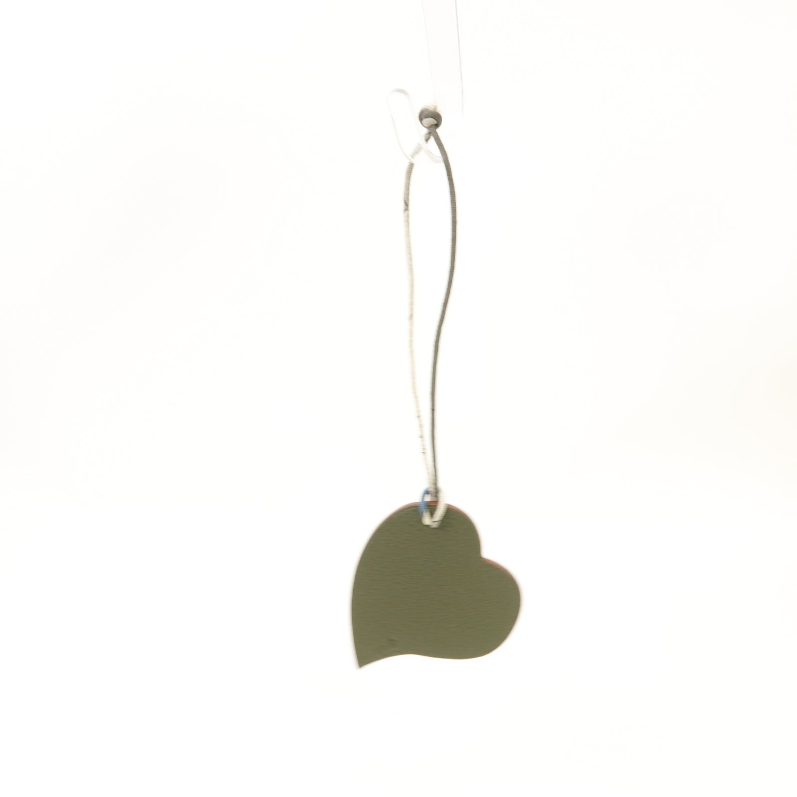 HERMES Epsom皮革Petit H Heart Charm掛飾Rouge Grenat石榴紅色/Olive橄欖綠色