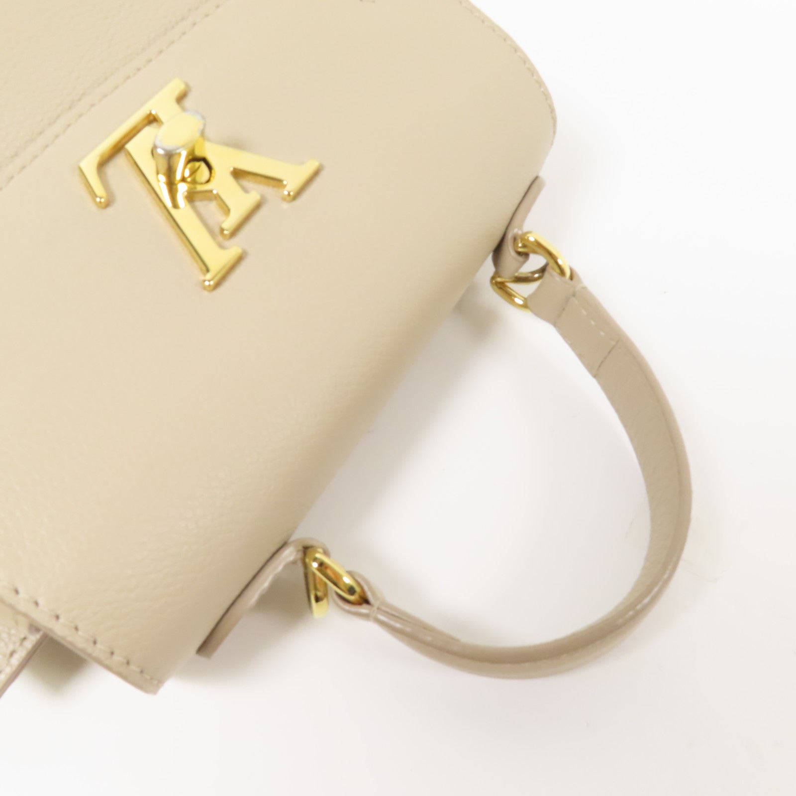 LOUIS VUITTON 牛皮皮革Lockme Ever Mini金扣手挽肩背兩用袋