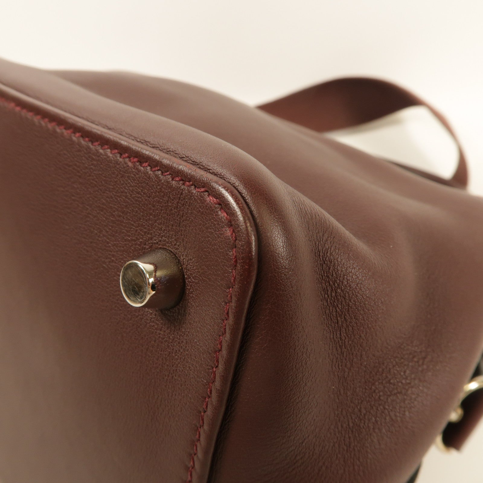 HERMES Swift皮革Tool Box 20手挽肩背兩用袋Prune