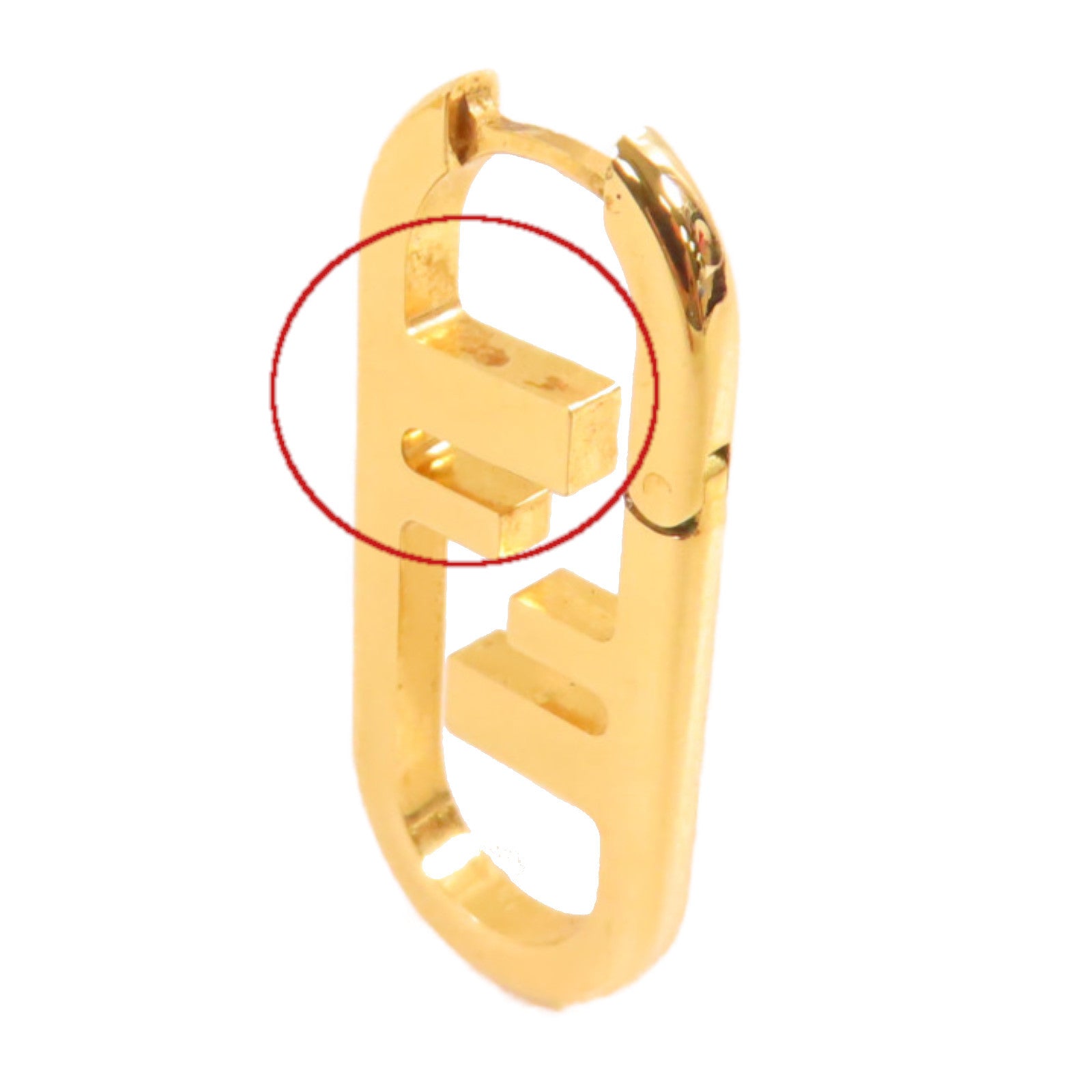 FENDI 金屬Small O'Lock Earrings金扣耳環