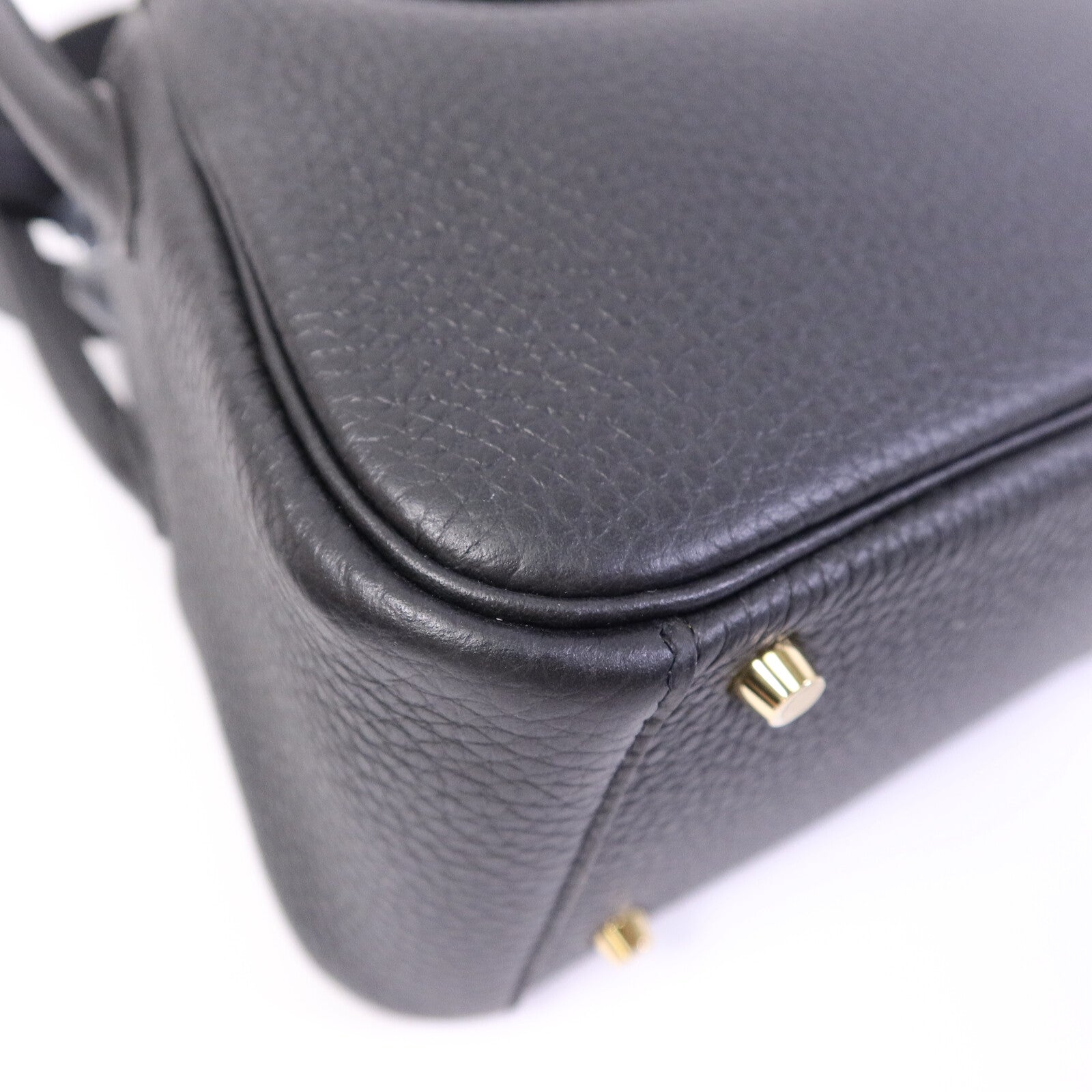 HERMES Clemence皮革Mini LindyII肩背袋