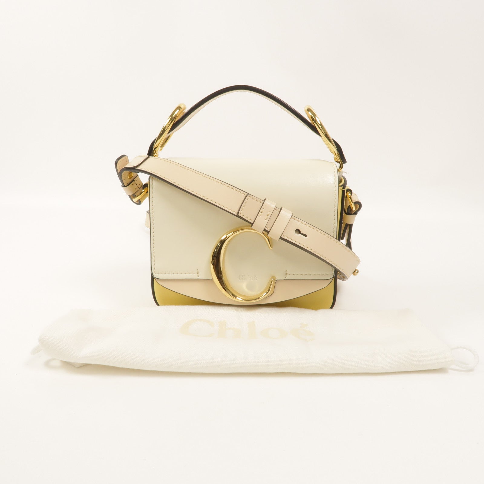 Chloe 牛皮皮革Mini Chloe C手挽肩背兩用袋
