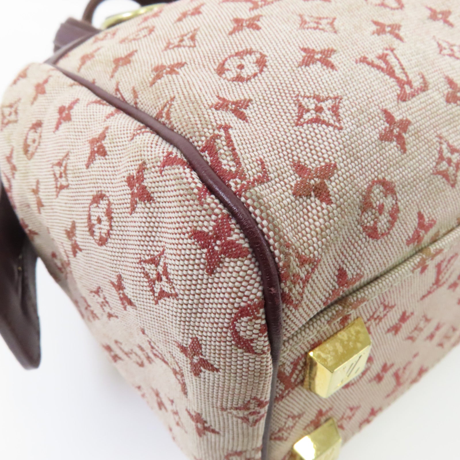 LOUIS VUITTON 【激減優惠】Monogram Mini Josephine PM金扣手挽袋紅色