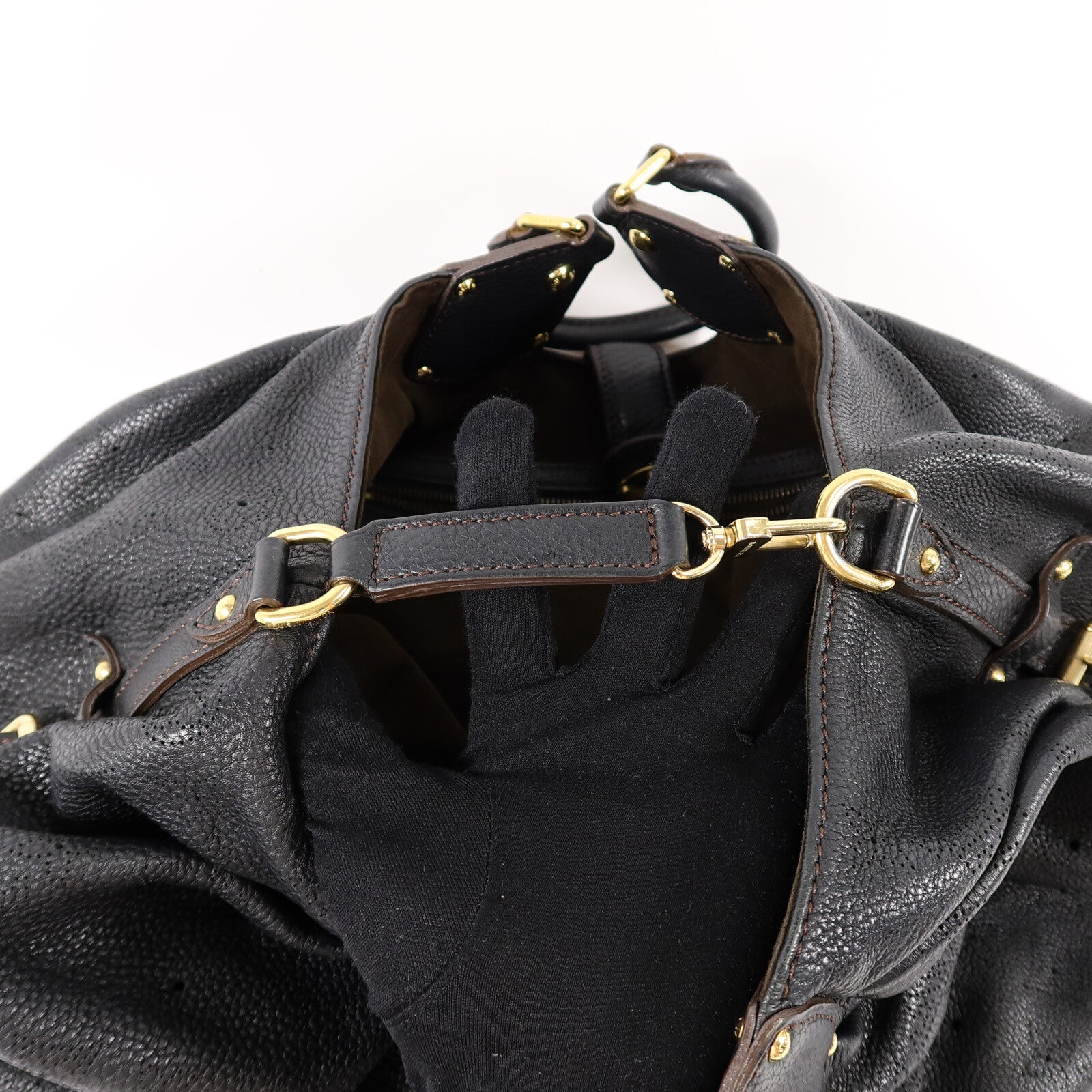 LOUIS VUITTON Mahina皮革Mahina Mahina XL肩背袋