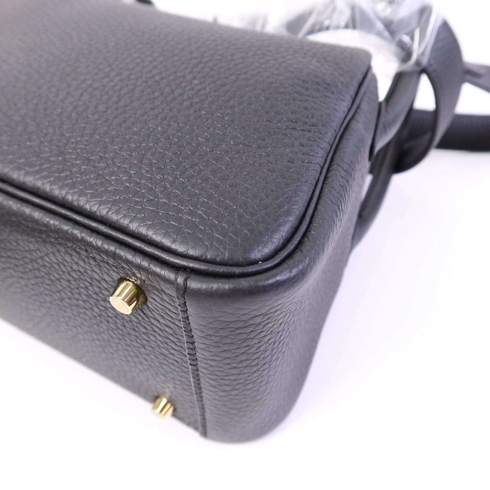 HERMES Clemence皮革Mini LindyII肩背袋