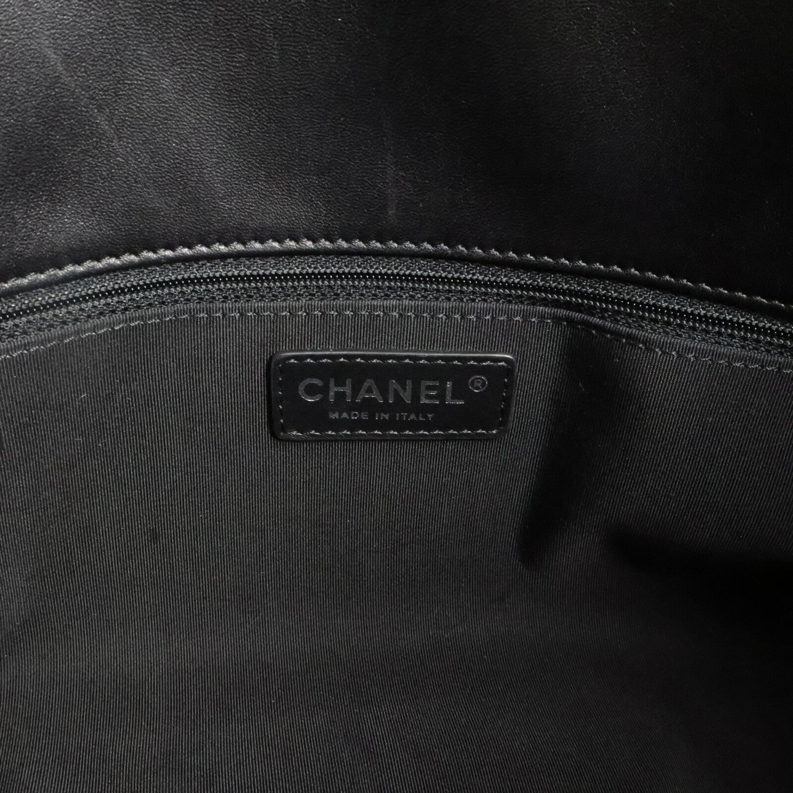 CHANEL 羊皮皮革Tote Bag鏈帶手挽袋
