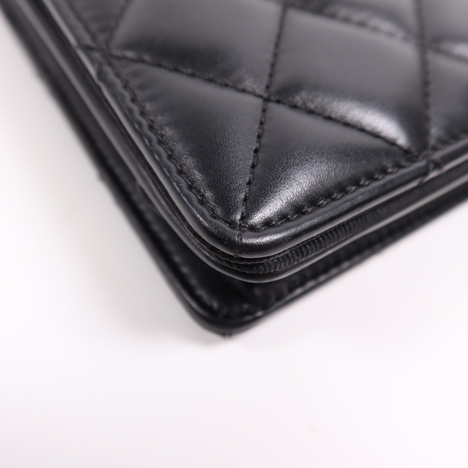 CHANEL 羊皮皮革Shoulder Bag銀扣鏈帶肩背袋