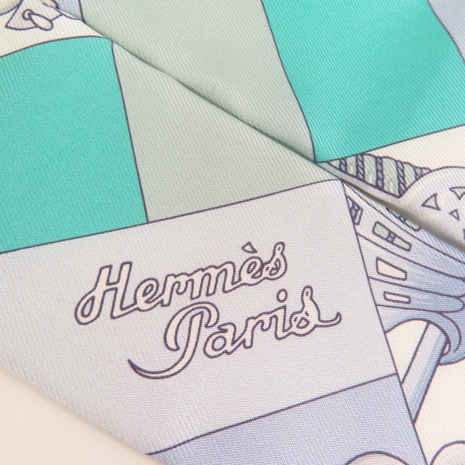 HERMES 絲質Twilly絲巾
