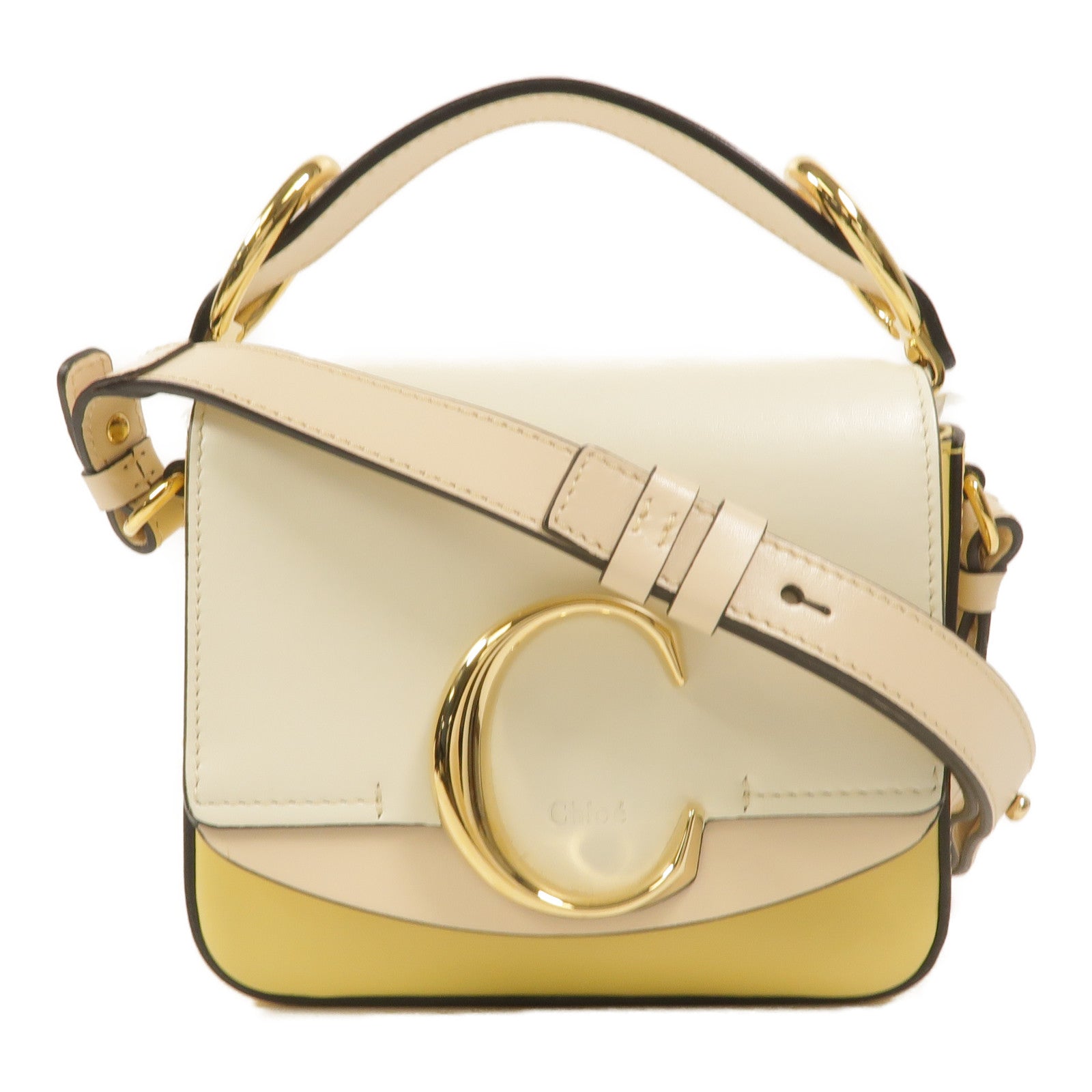 Chloe 牛皮皮革Mini Chloe C手挽肩背兩用袋