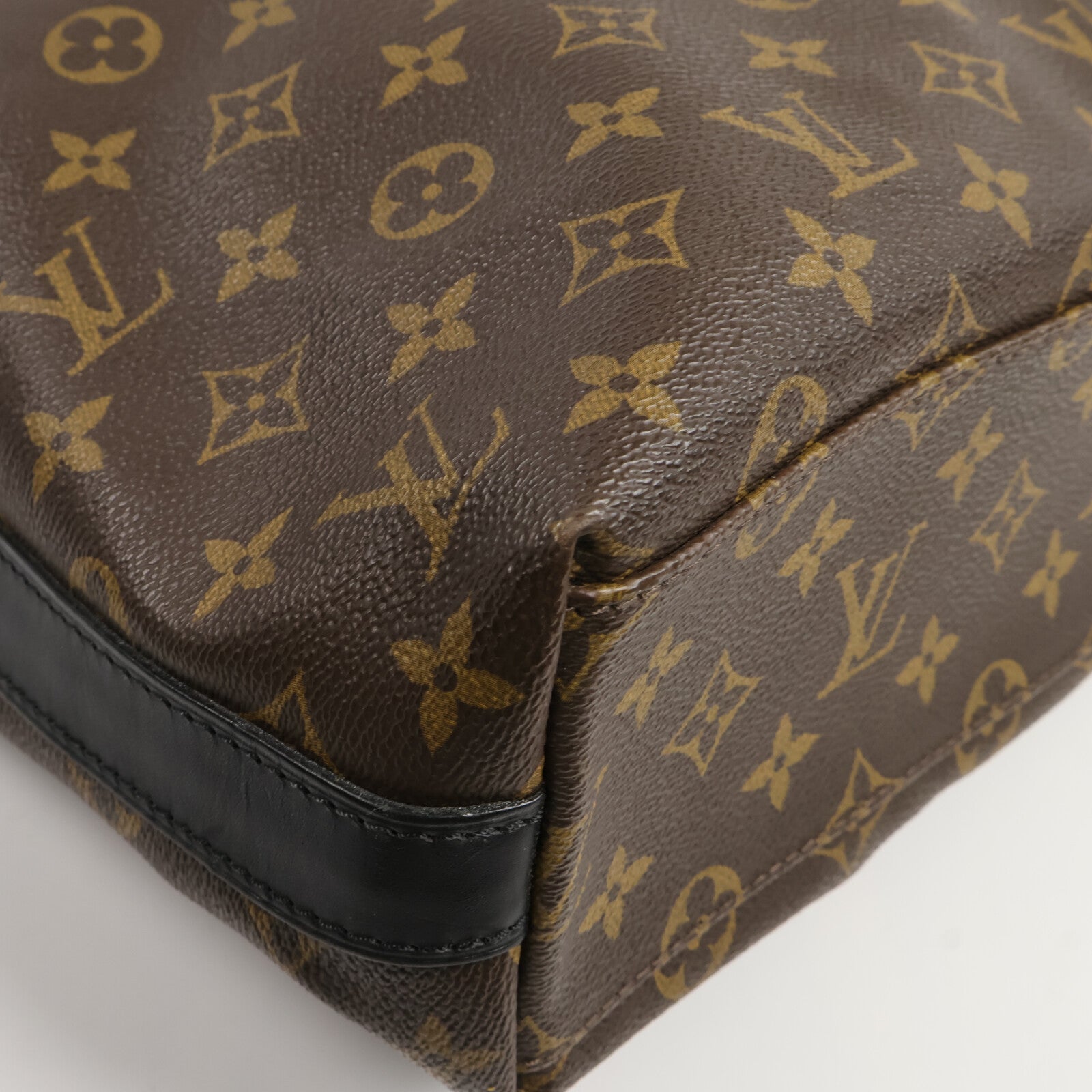 LOUIS VUITTON Monogram Macassar Kitan手挽肩背兩用袋