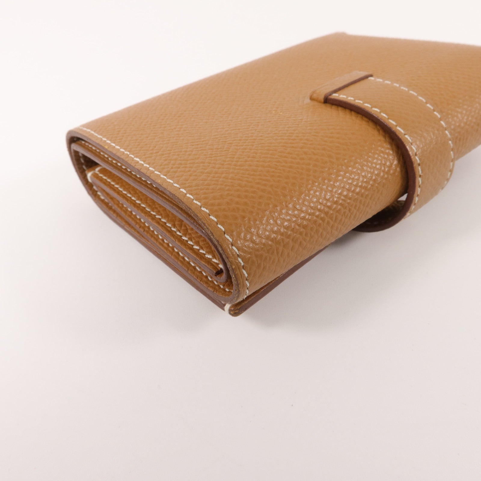 HERMES Epsom皮革Bearn Wallet錢包Gold