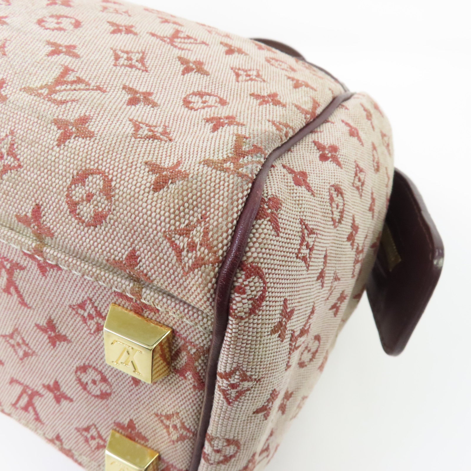 LOUIS VUITTON 【激減優惠】Monogram Mini Josephine PM金扣手挽袋紅色