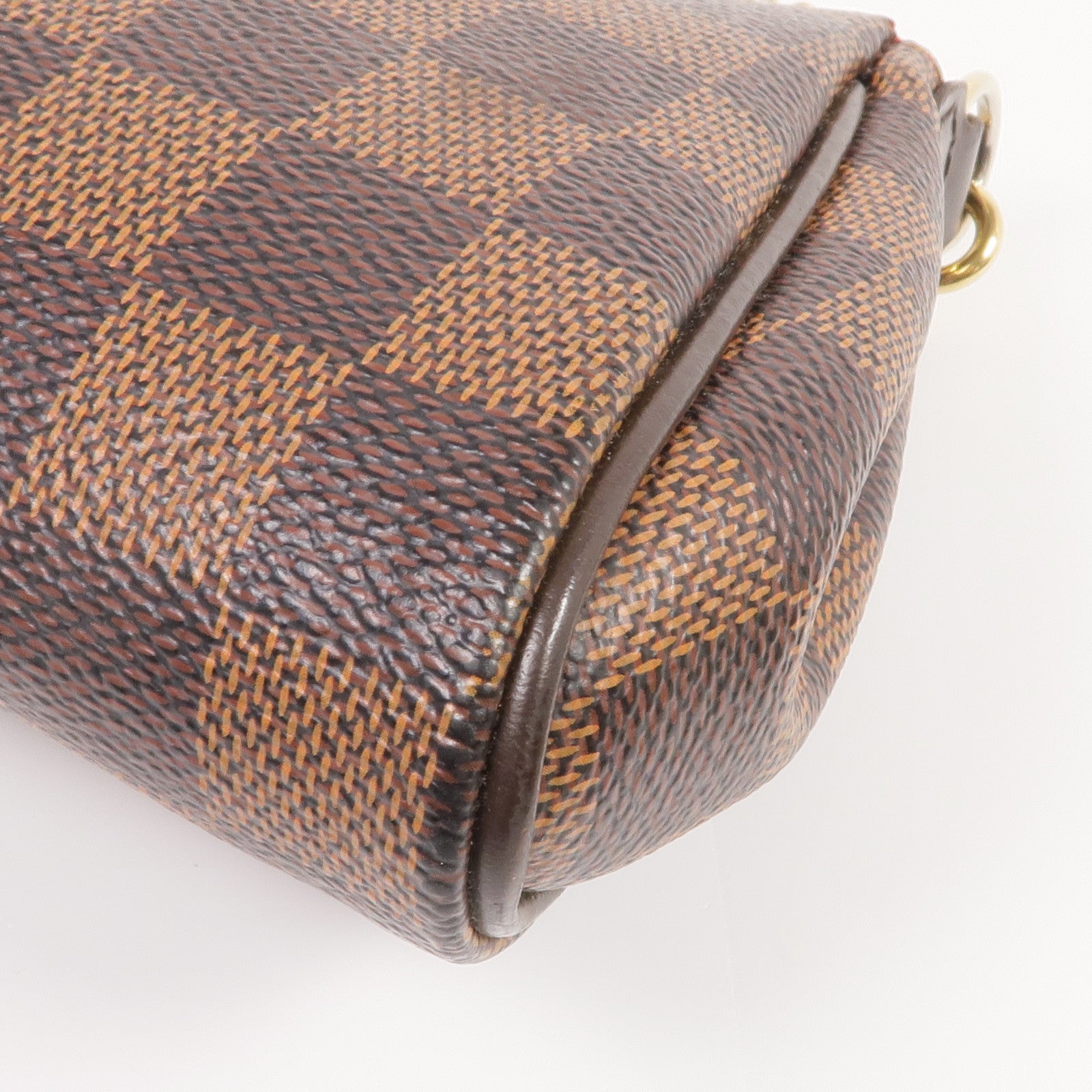 LOUIS VUITTON Damier Eva金扣手挽肩背兩用袋棕色