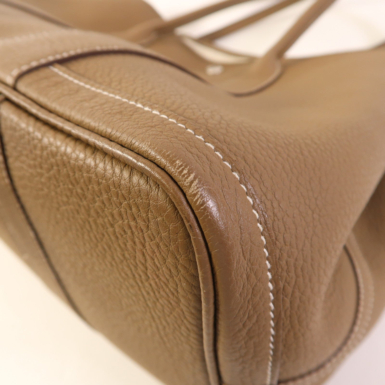 HERMES PHW Garden Party PM Tote Bag Negonda Etoupe