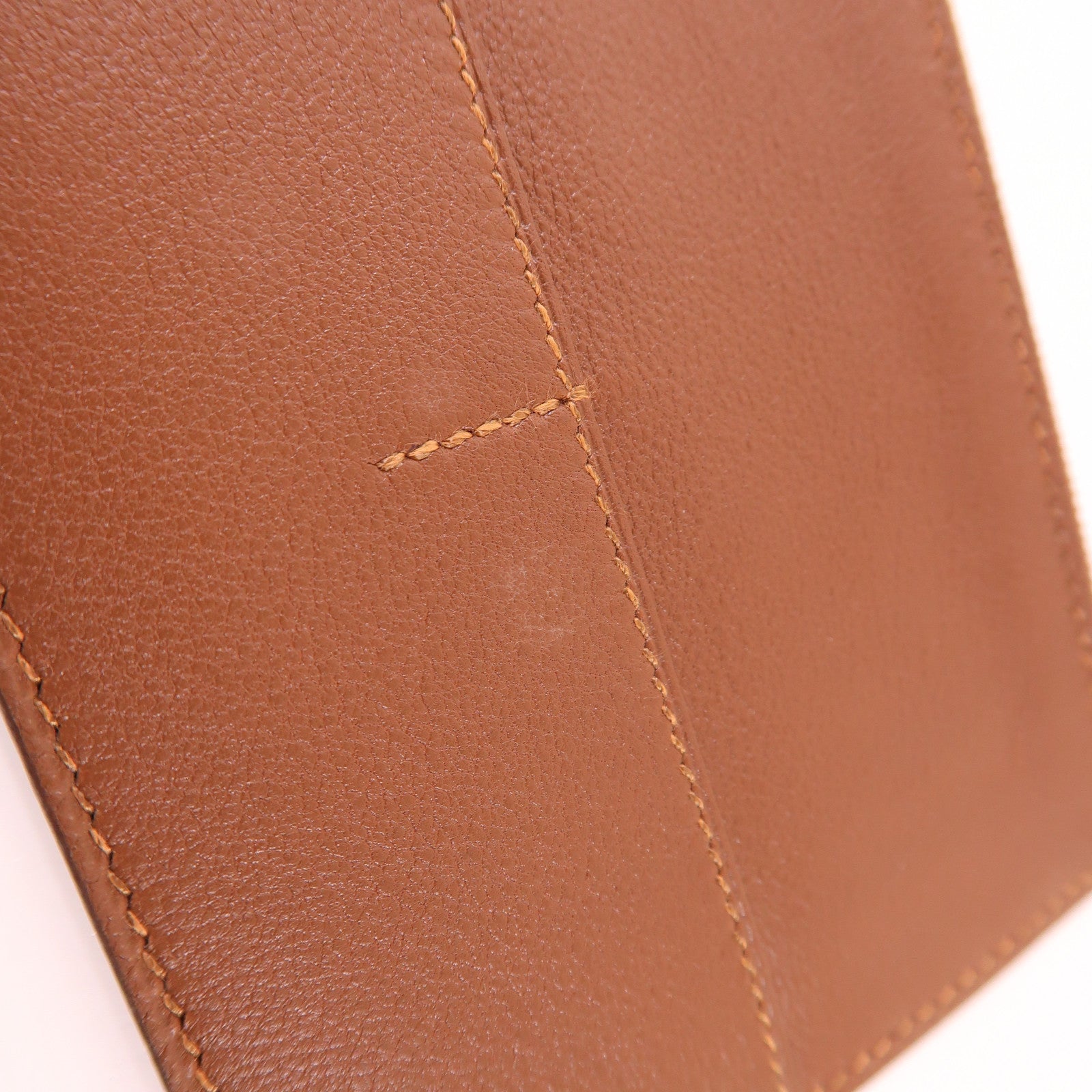 HERMES Swift皮革Dogon GM銀扣長錢包Gold