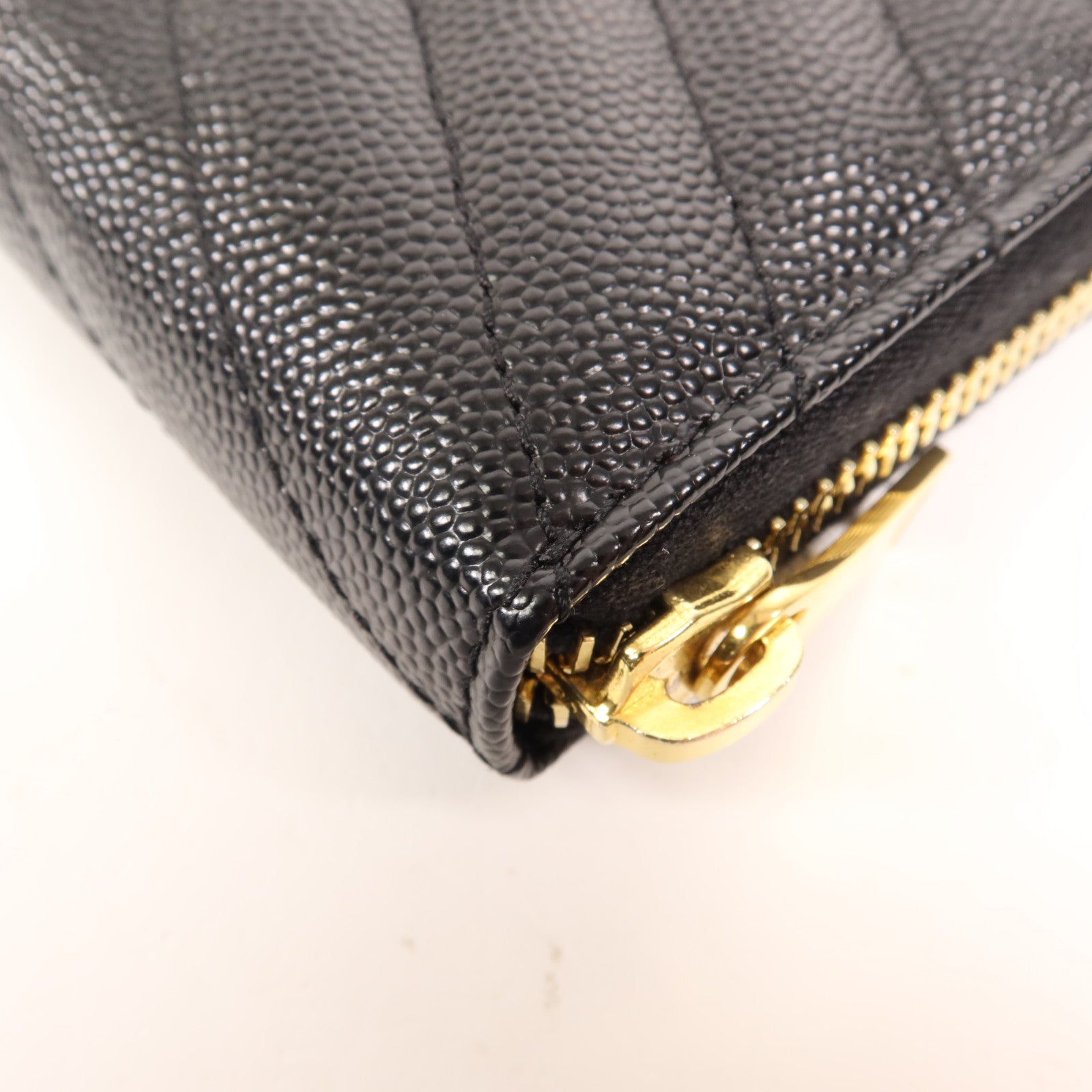 SAINT LAURENT 牛皮皮革Long Wallet金扣長錢包