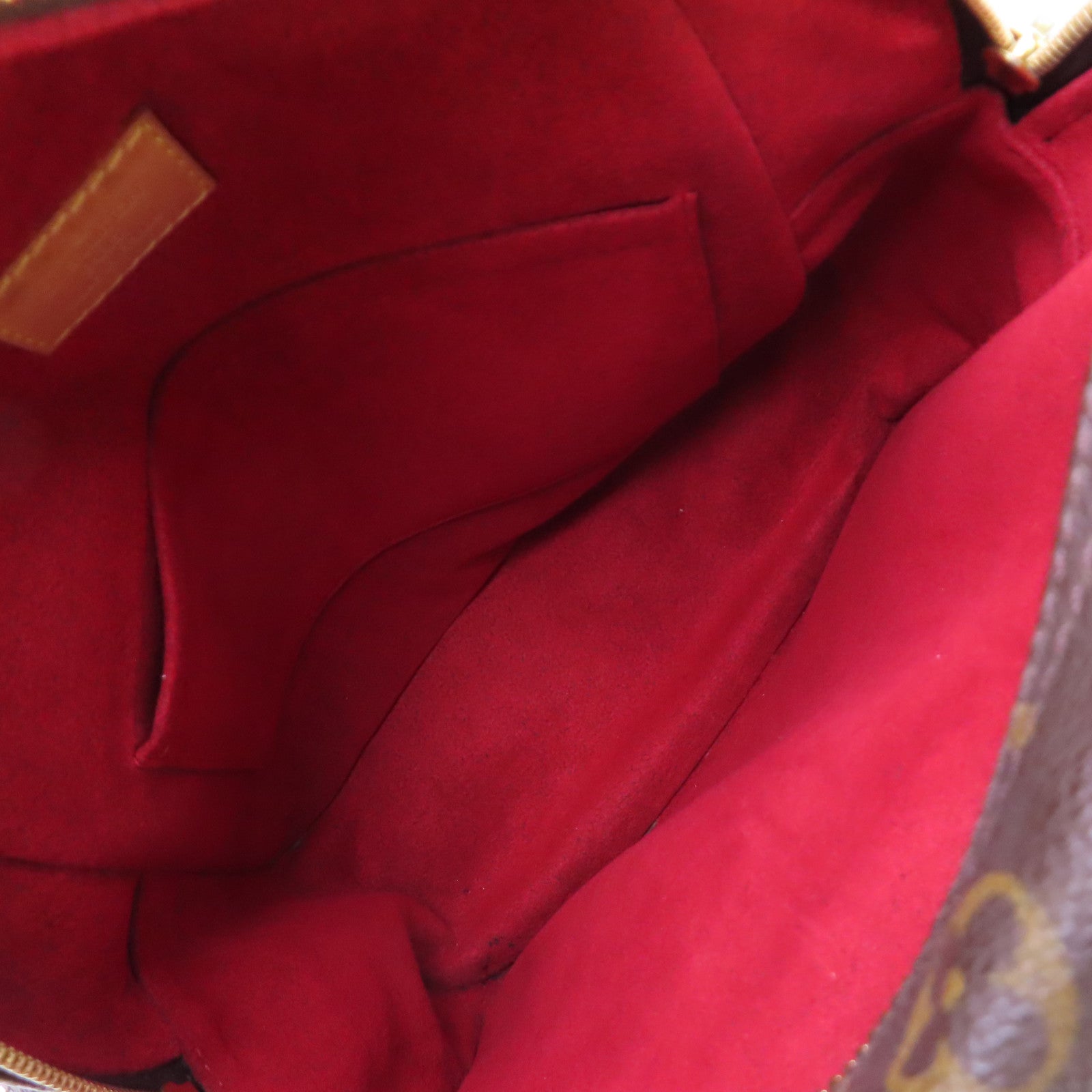 LOUIS VUITTON Monogram Excentri-cite Hand Bag金扣手挽袋啡色/紅色