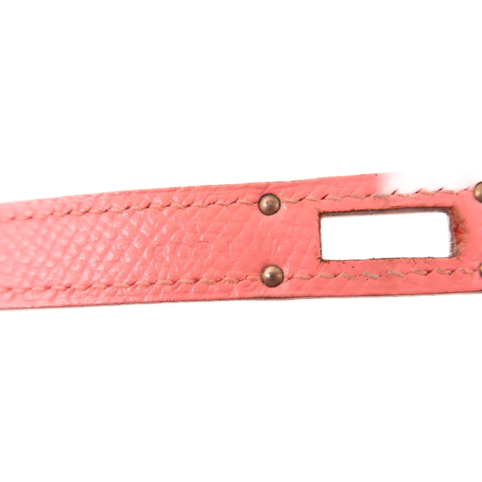 HERMES Epsom皮革Kelly Long Wallet銀扣長錢包1Q Rose Confetti