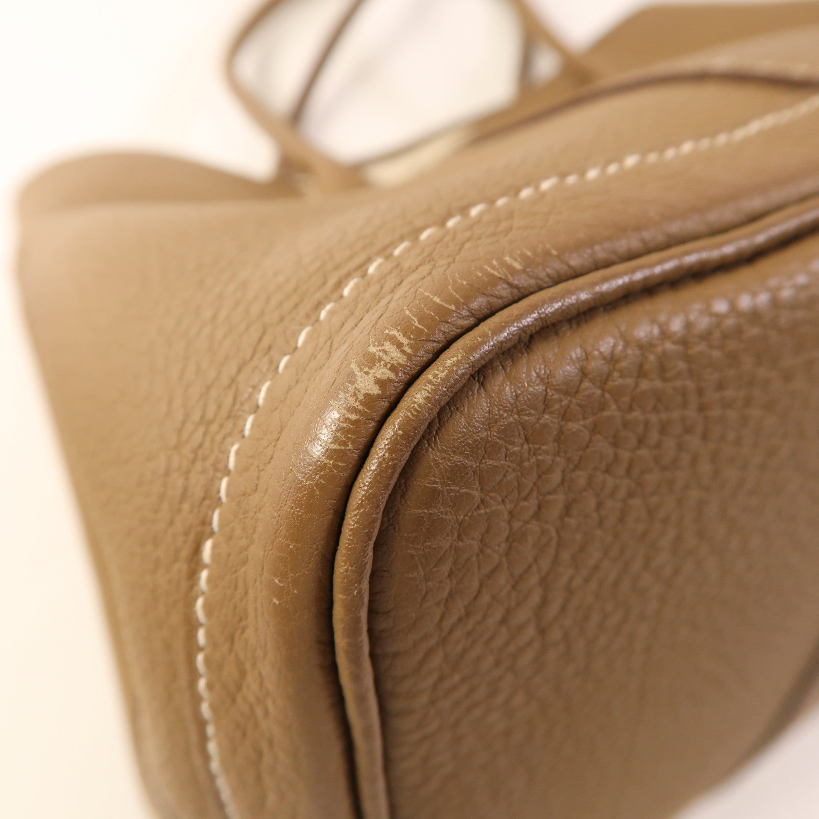 HERMES PHW Garden Party PM Tote Bag Negonda Etoupe