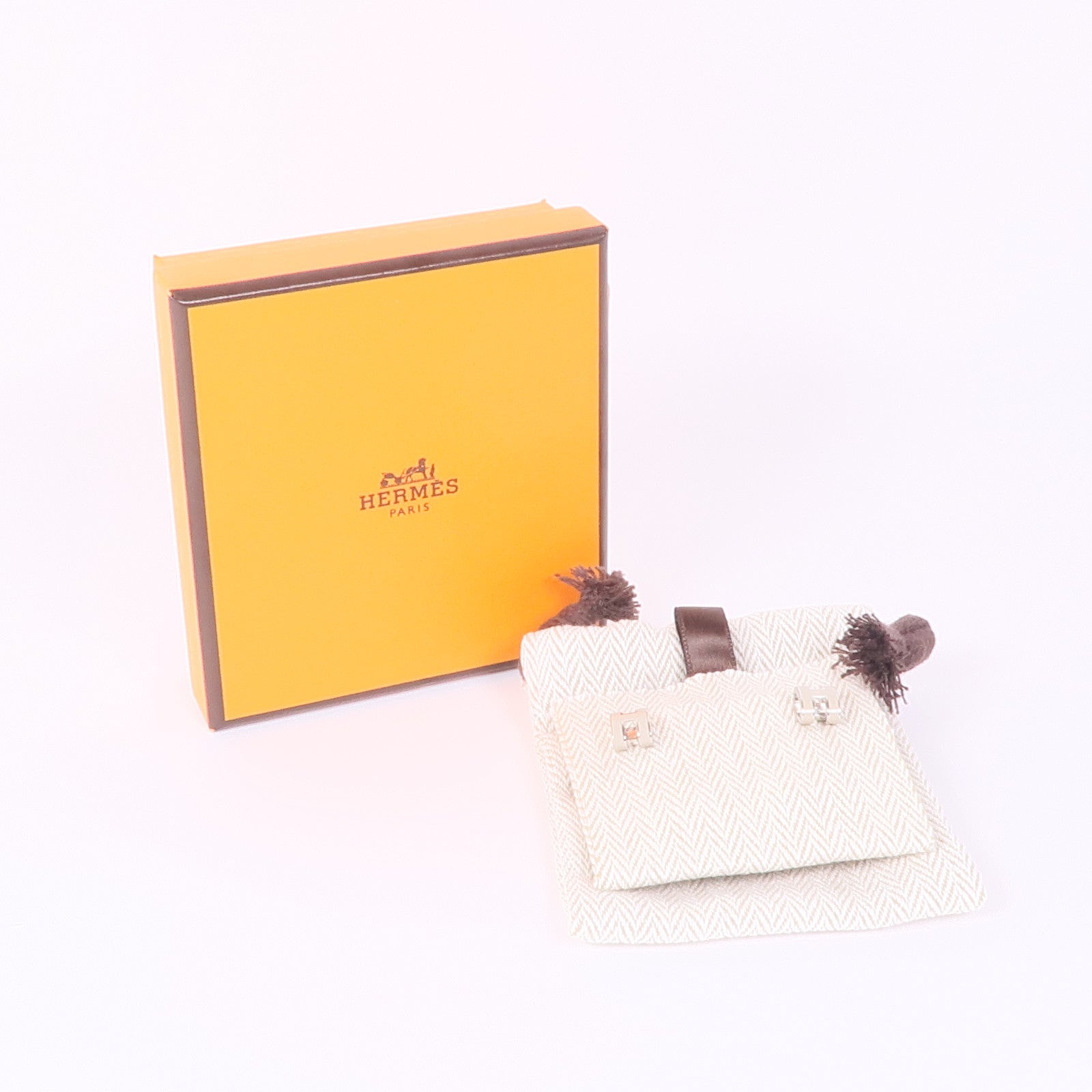 HERMES 金屬Mini Pop H耳環