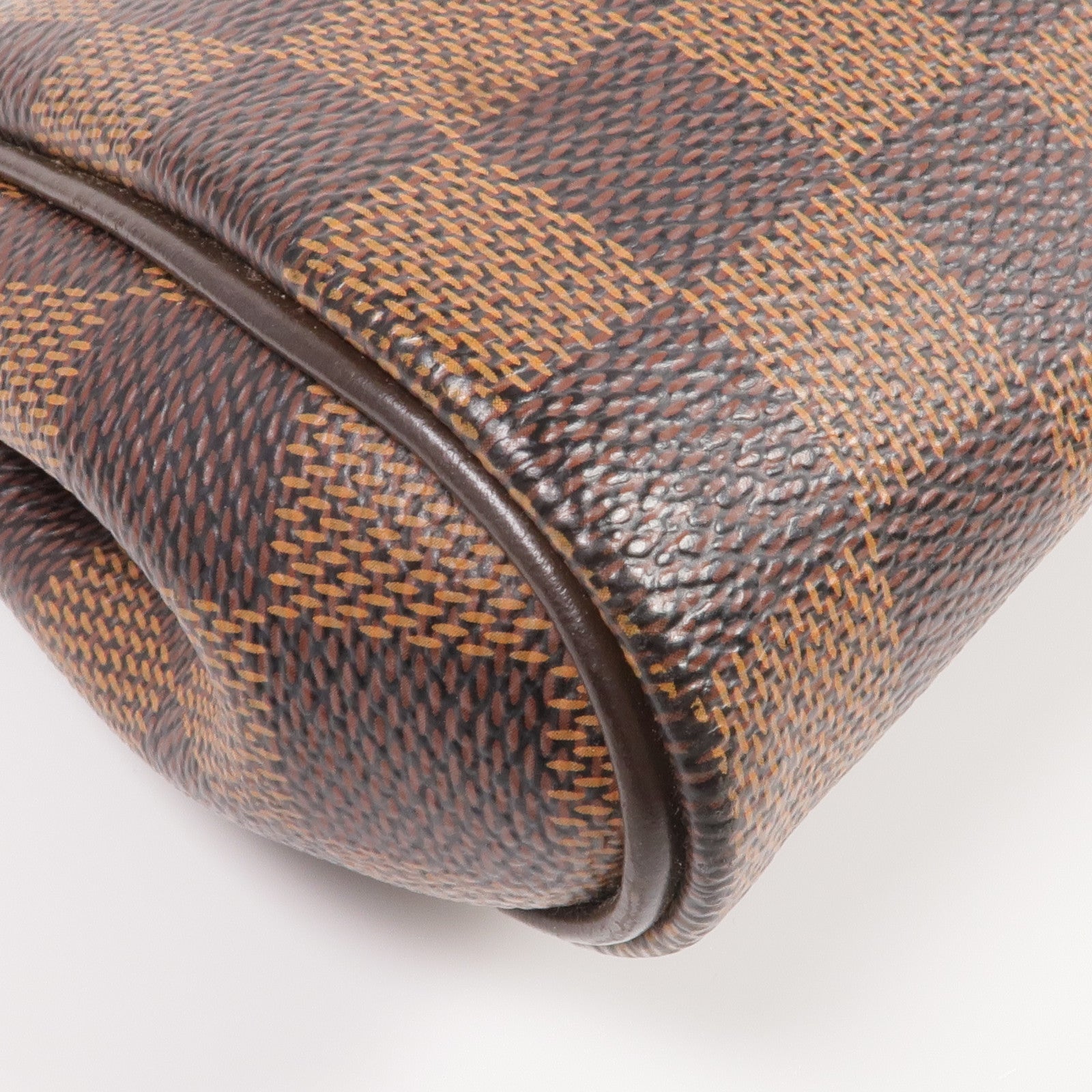 LOUIS VUITTON Damier Eva金扣手挽肩背兩用袋棕色