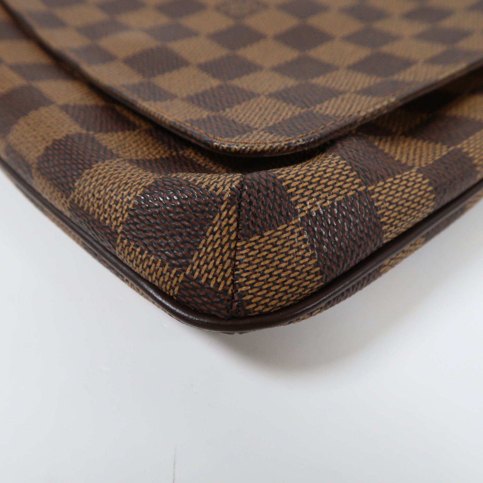 LOUIS VUITTON Damier Musette Salsa金扣肩背袋啡色