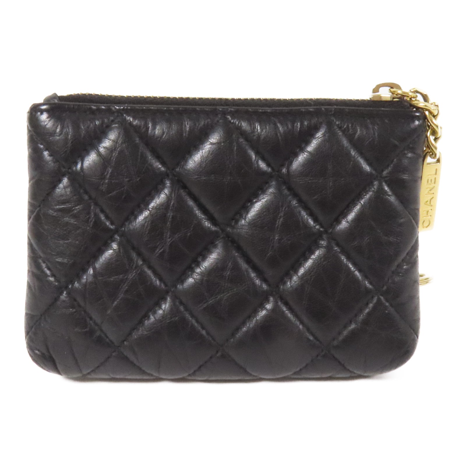 CHANEL 牛皮皮革2.55 Coin Case金扣零錢包