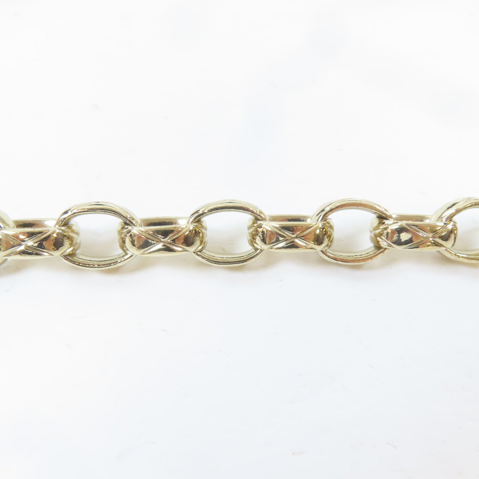 CHANEL 菱格羊皮皮革Chain Shoulder Bag金扣鏈帶肩背袋黑色