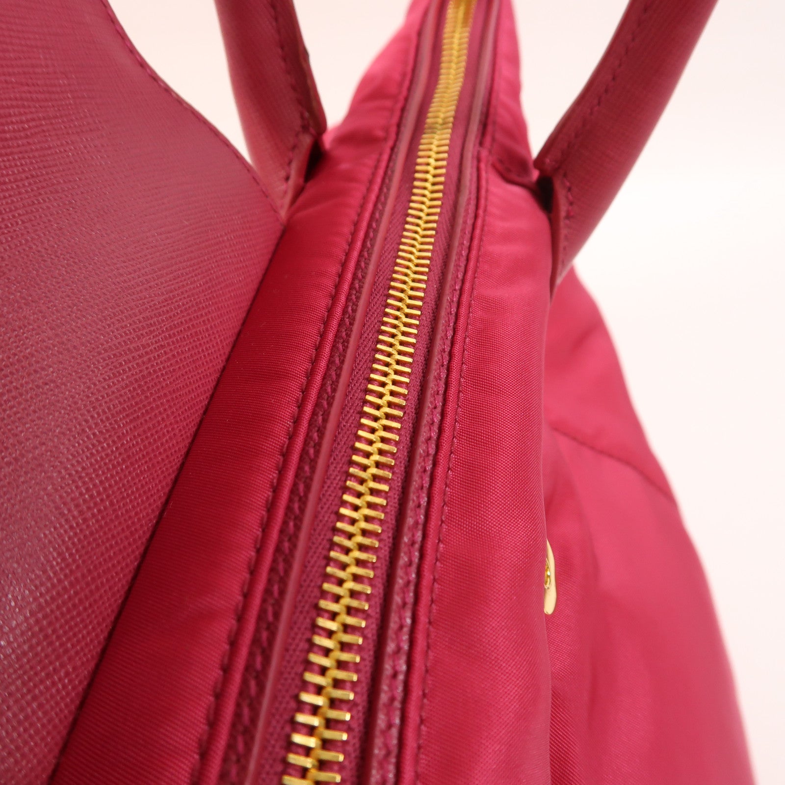 PRADA 尼龍2 Way Shoulder金扣手挽肩背兩用袋