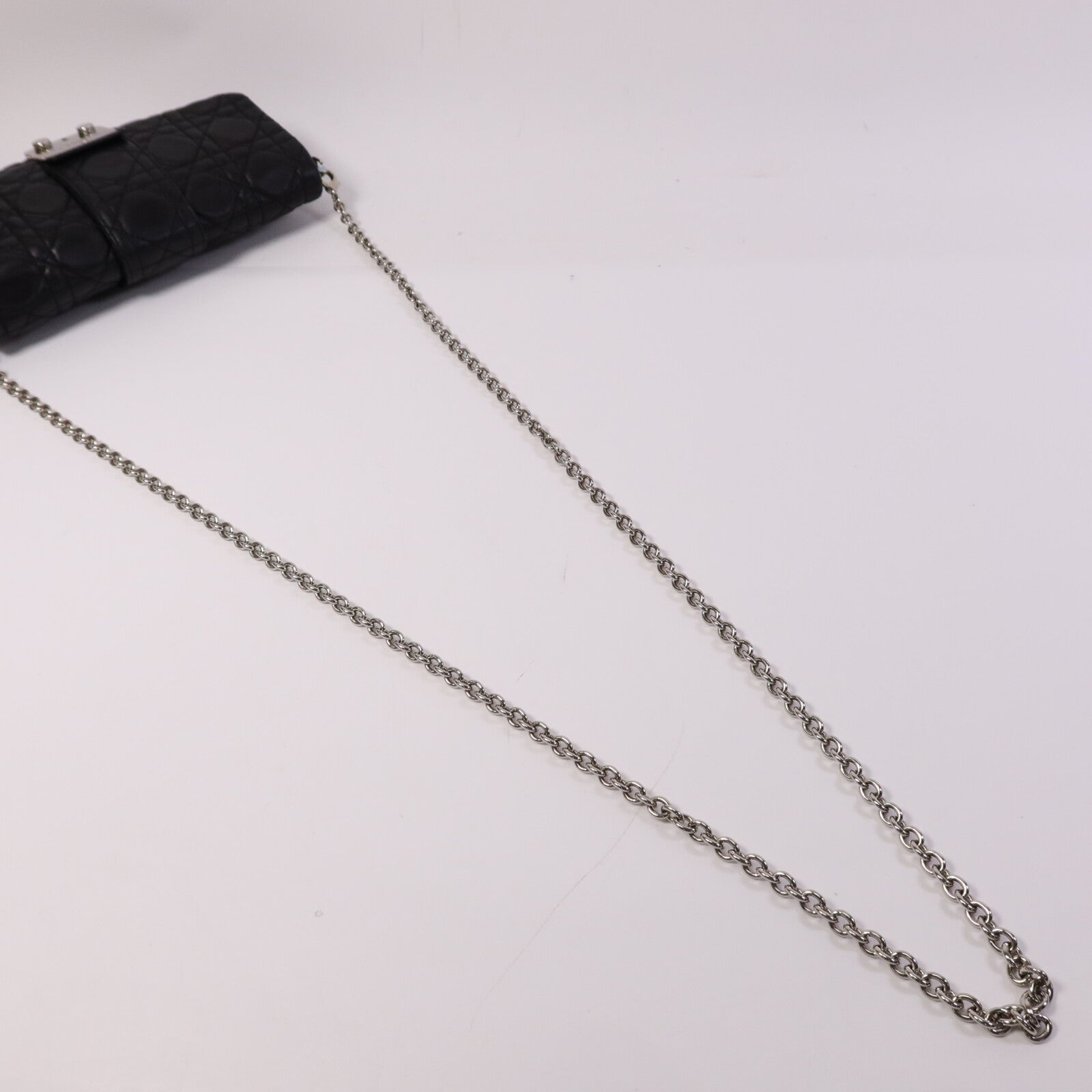 Dior 羊皮皮革Shoulder Bag銀扣鏈帶肩背袋