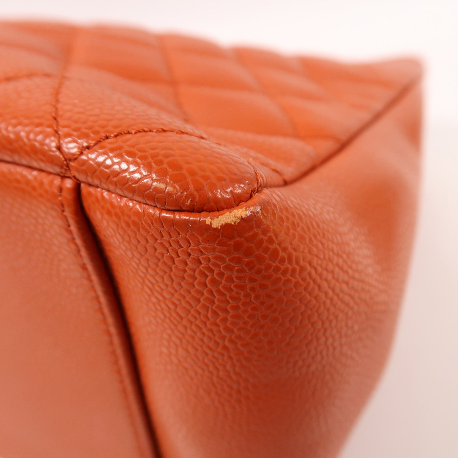 CHANEL 牛皮皮革GST Grand Shopping Tote Bag銀扣鏈帶肩背袋