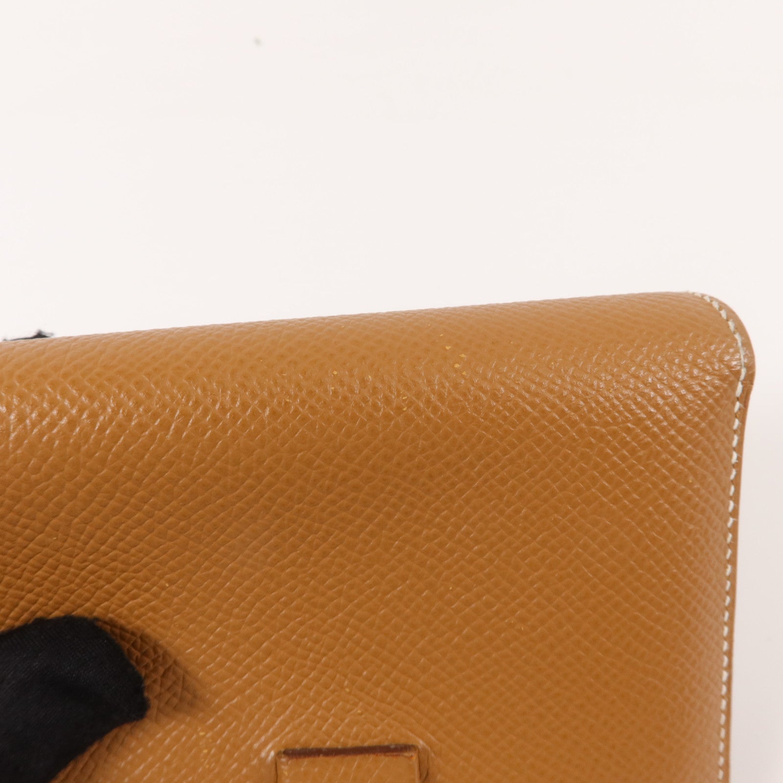 HERMES Epsom皮革Bearn Wallet錢包Gold
