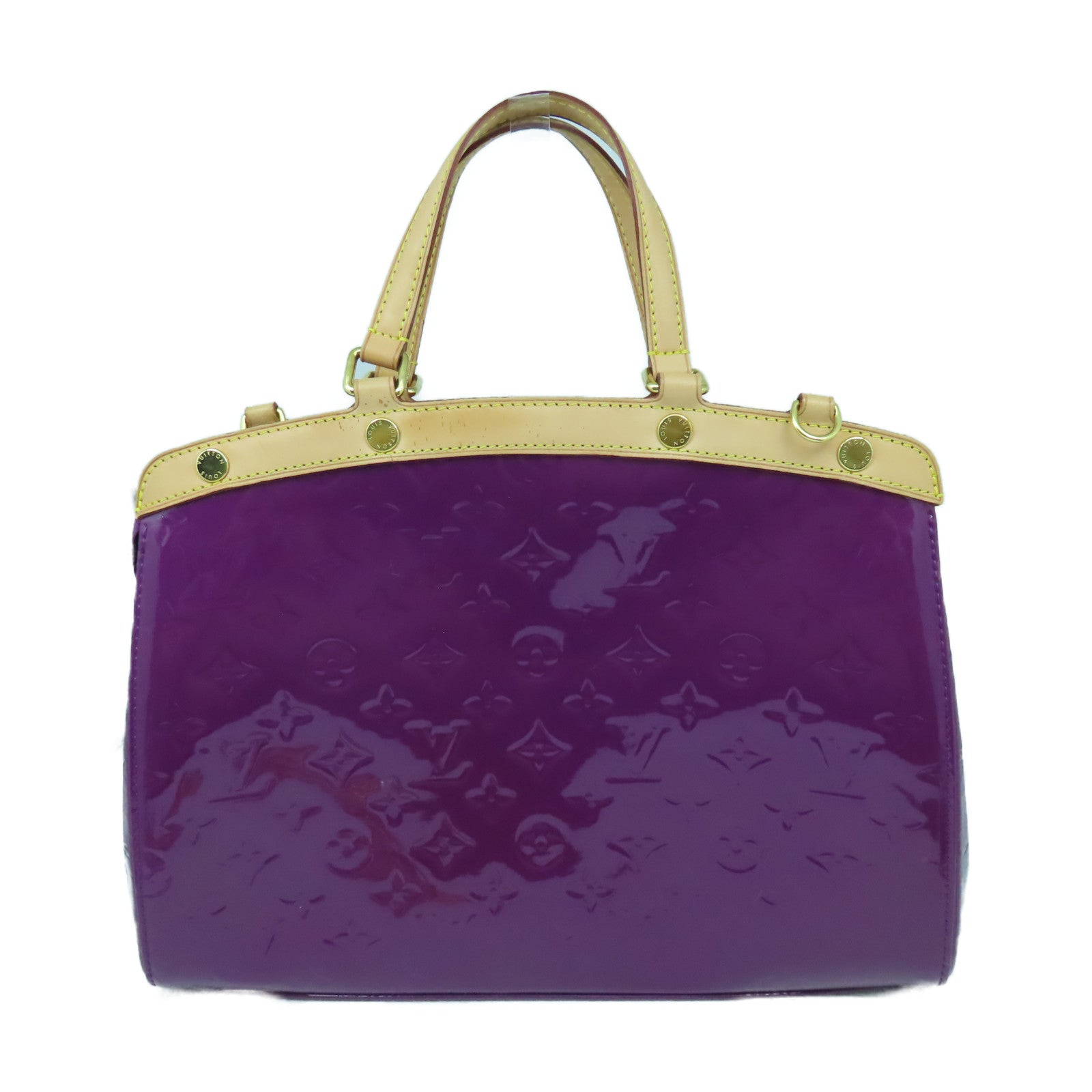 LOUIS VUITTON 【激減優惠】Monogram Vernis Blair MM金扣手挽肩背兩用袋紫色