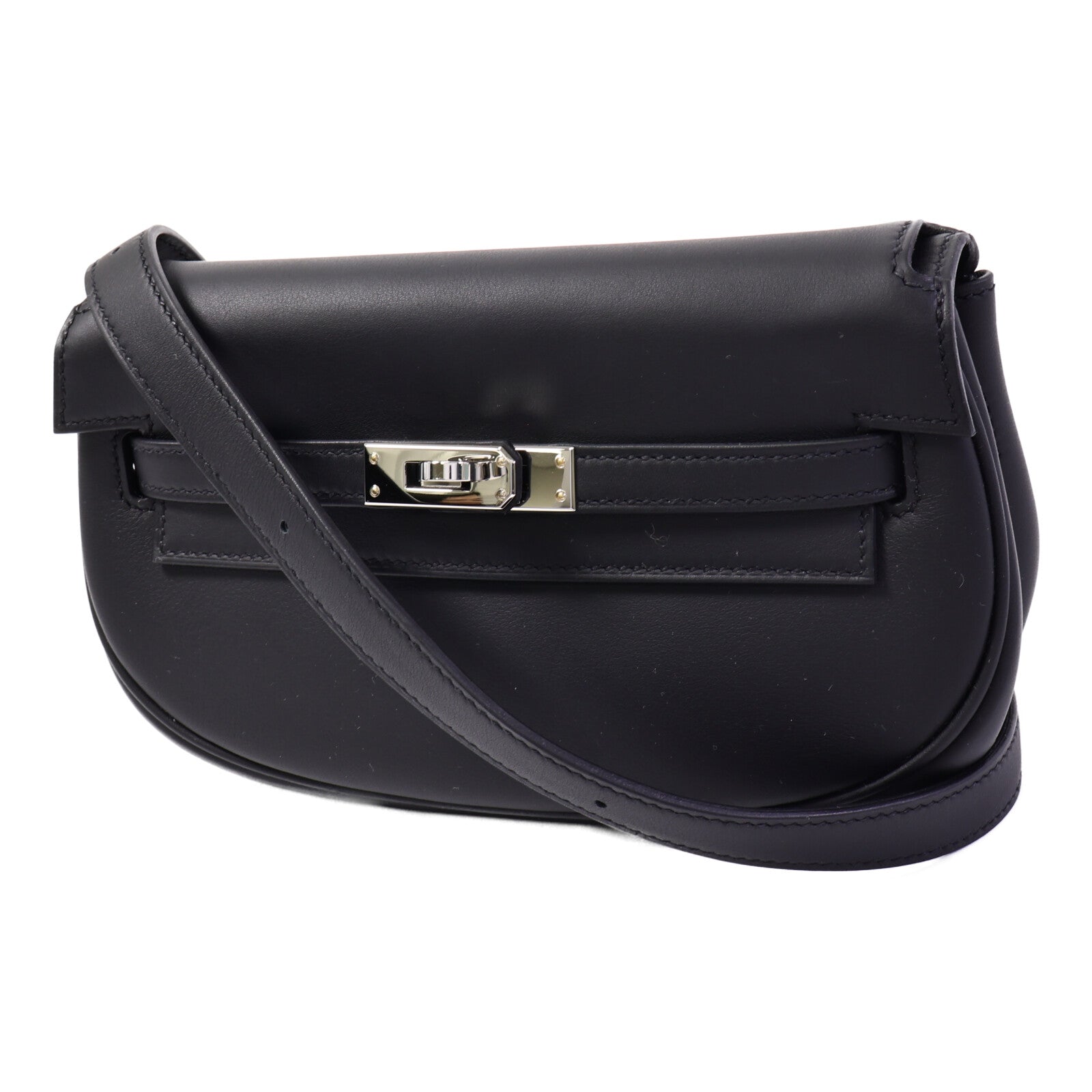 HERMES Swift皮革Kelly Moove肩背袋Noir