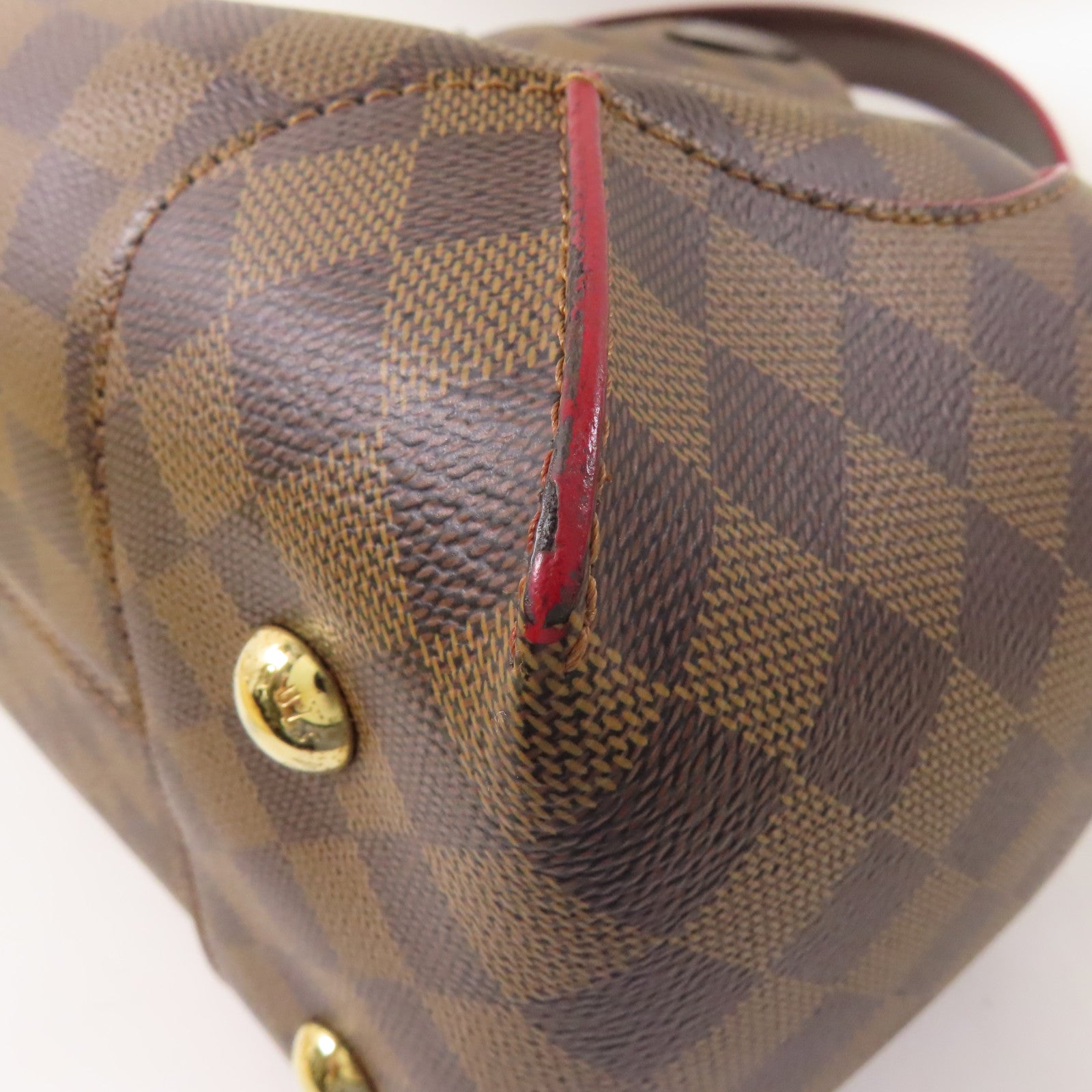 LOUIS VUITTON 【激減優惠】Damier Caissa Hobo金扣手挽袋