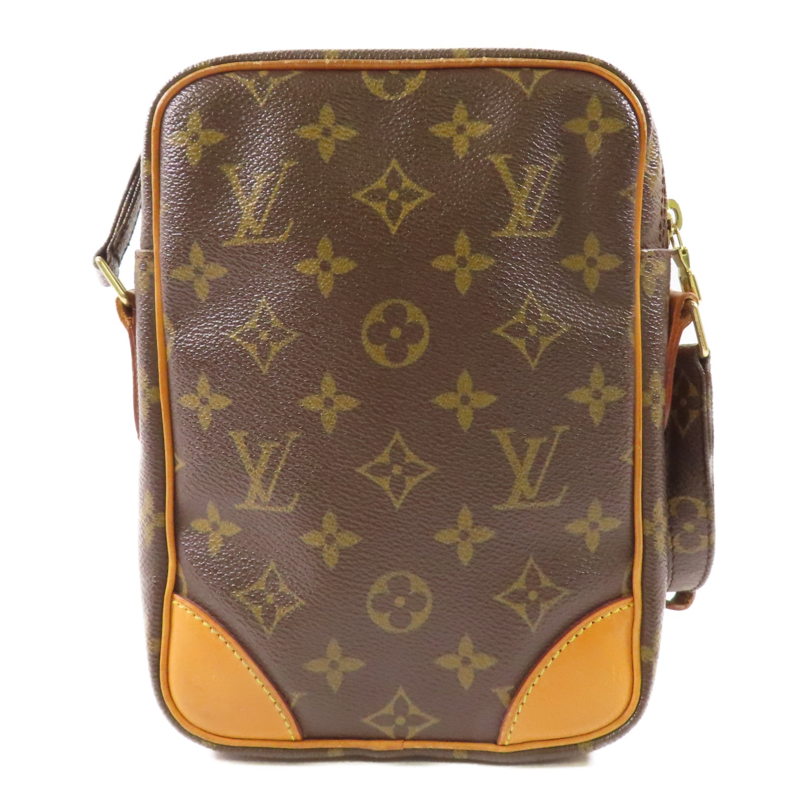 LOUIS VUITTON Monogram Amazon金扣肩背袋棕色