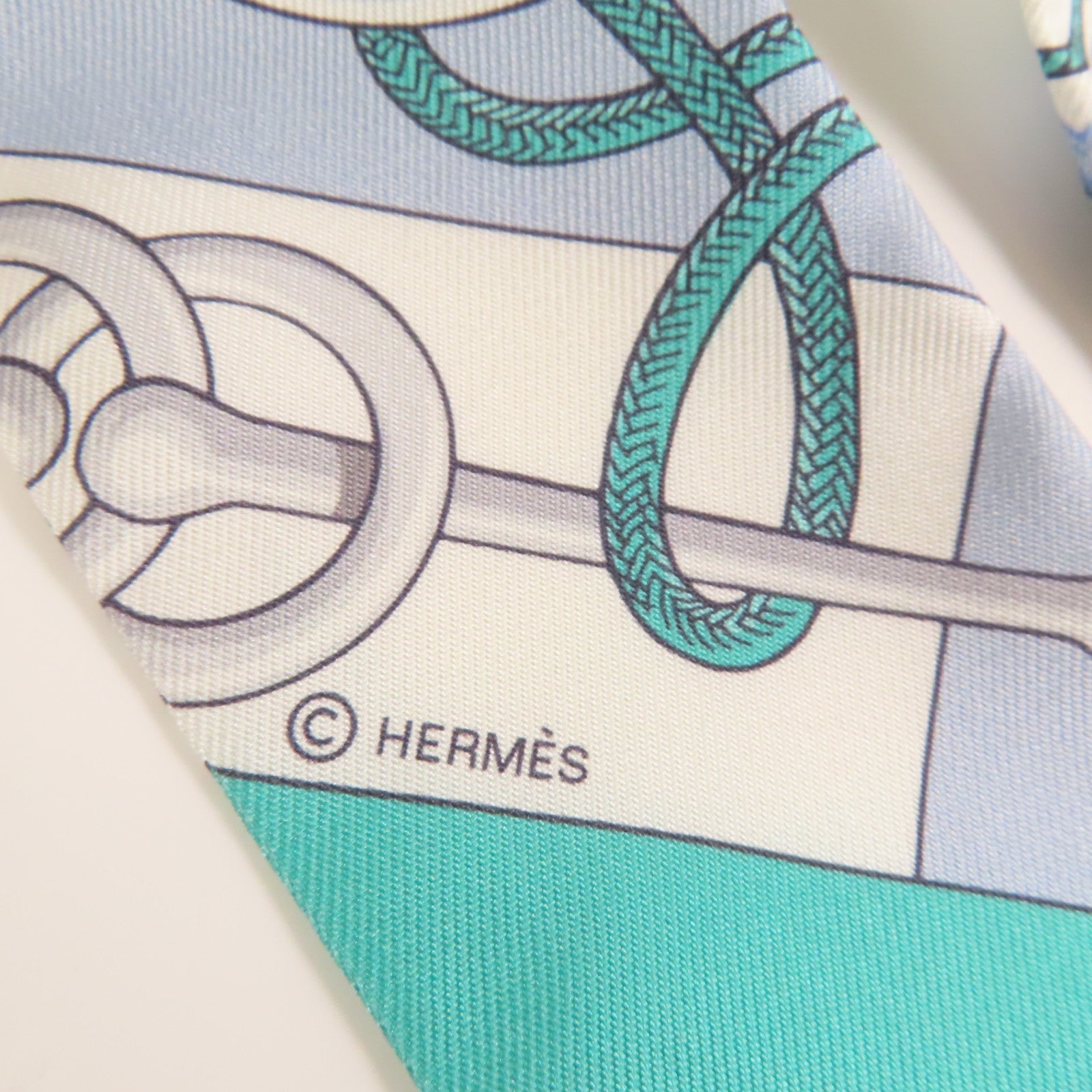 HERMES 絲質Twilly絲巾